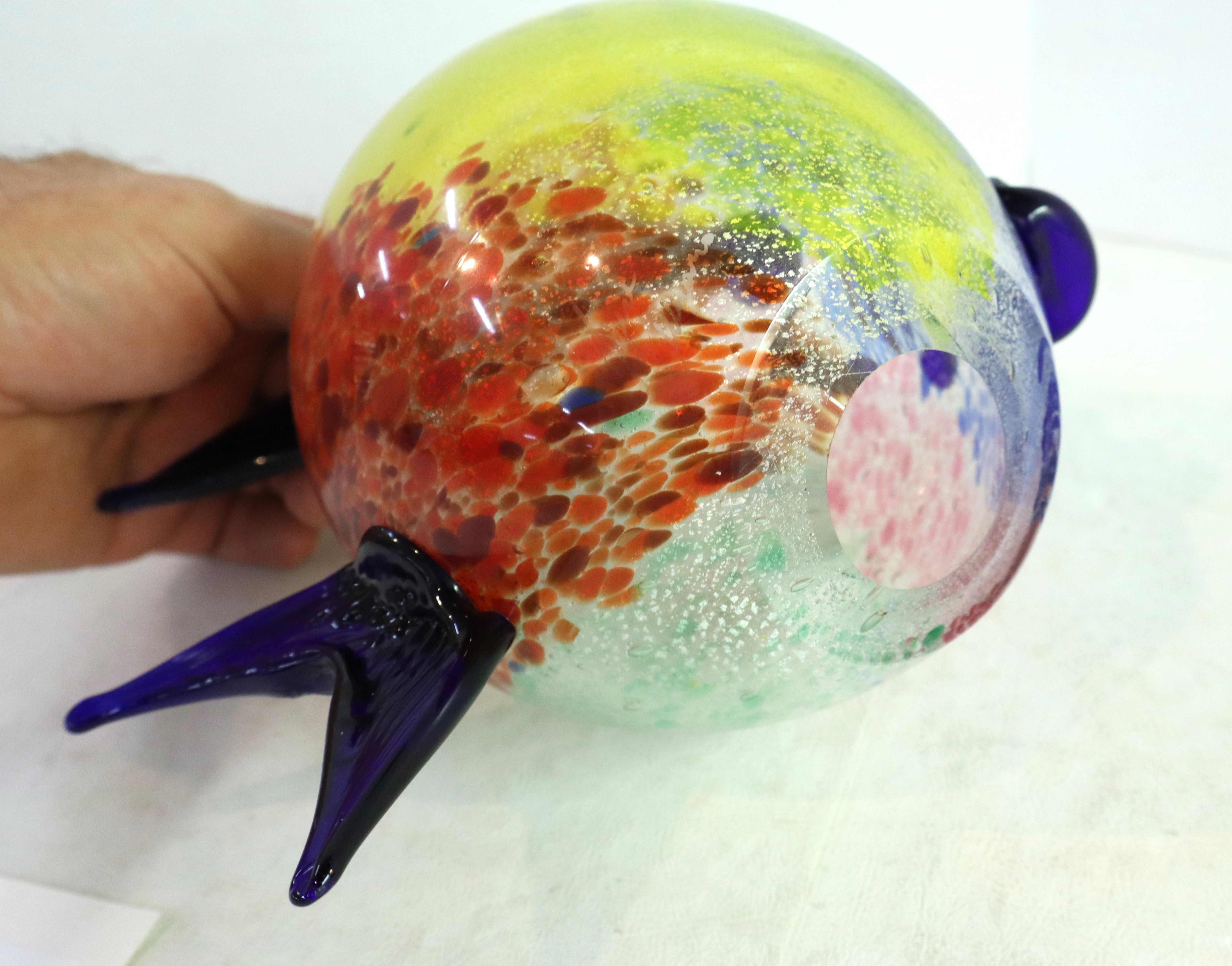 Vintage Murano glass hand blown fish