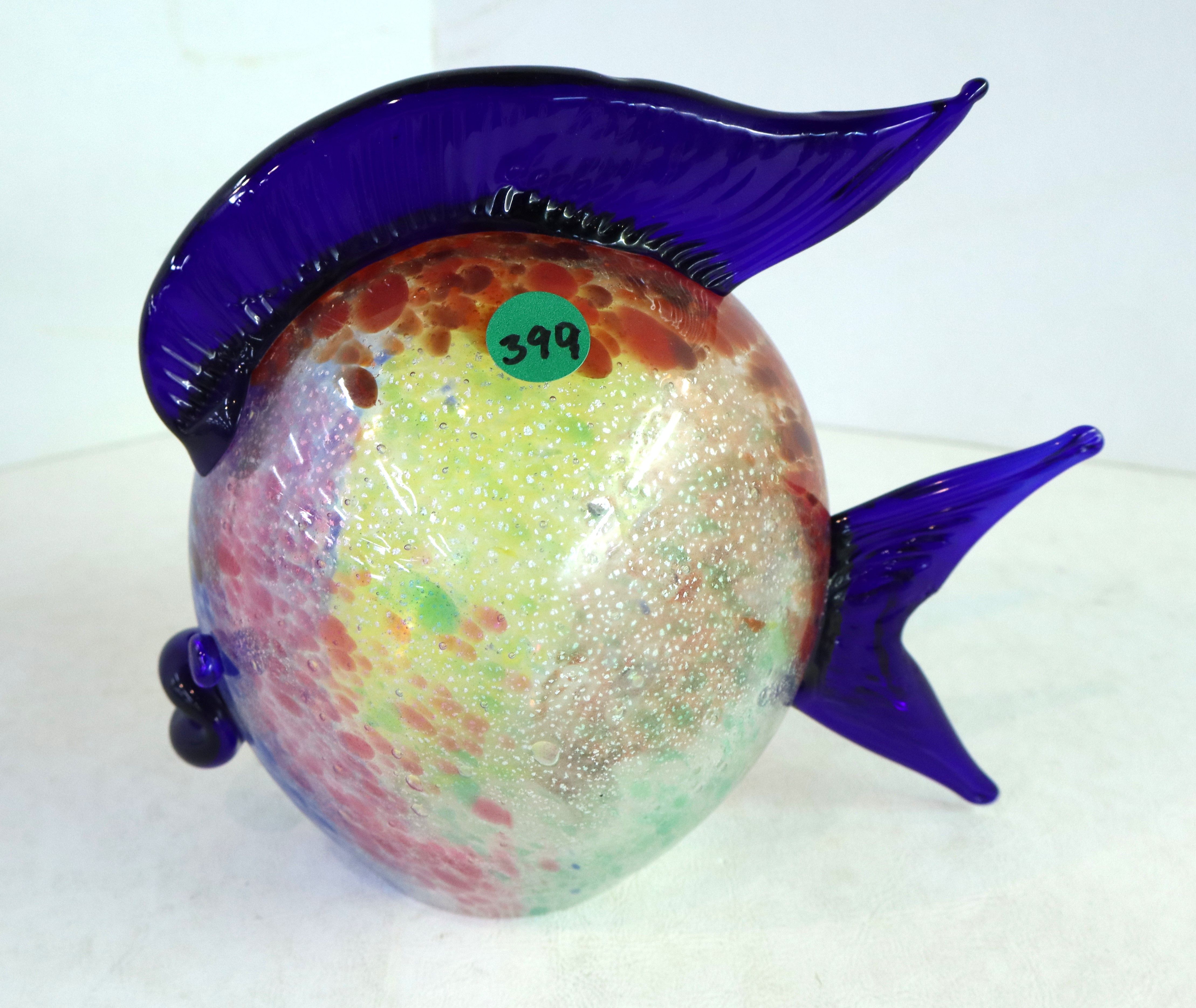 Vintage Murano glass hand blown fish