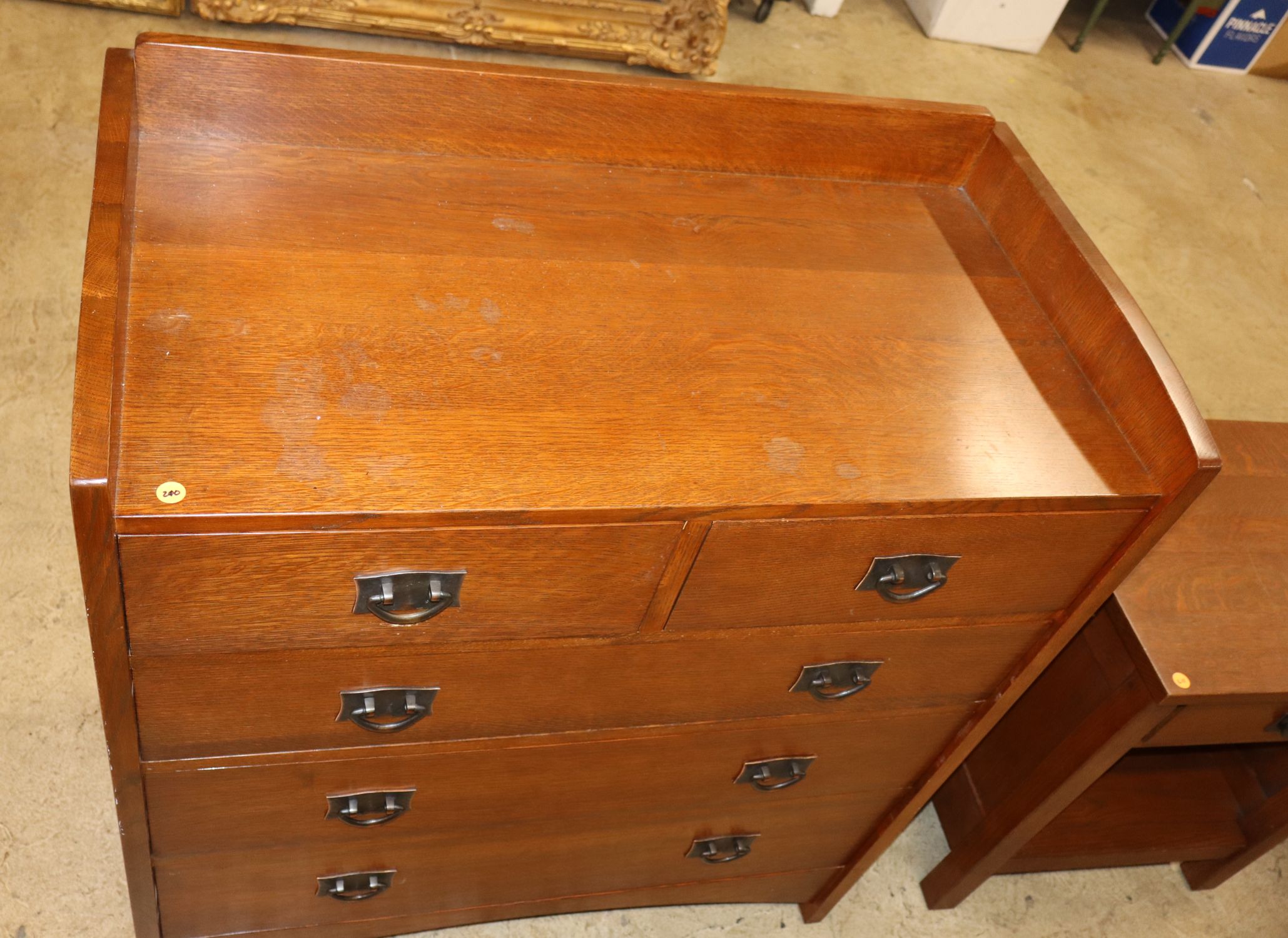 Stickley mission oak 2 over 3 drawer chest