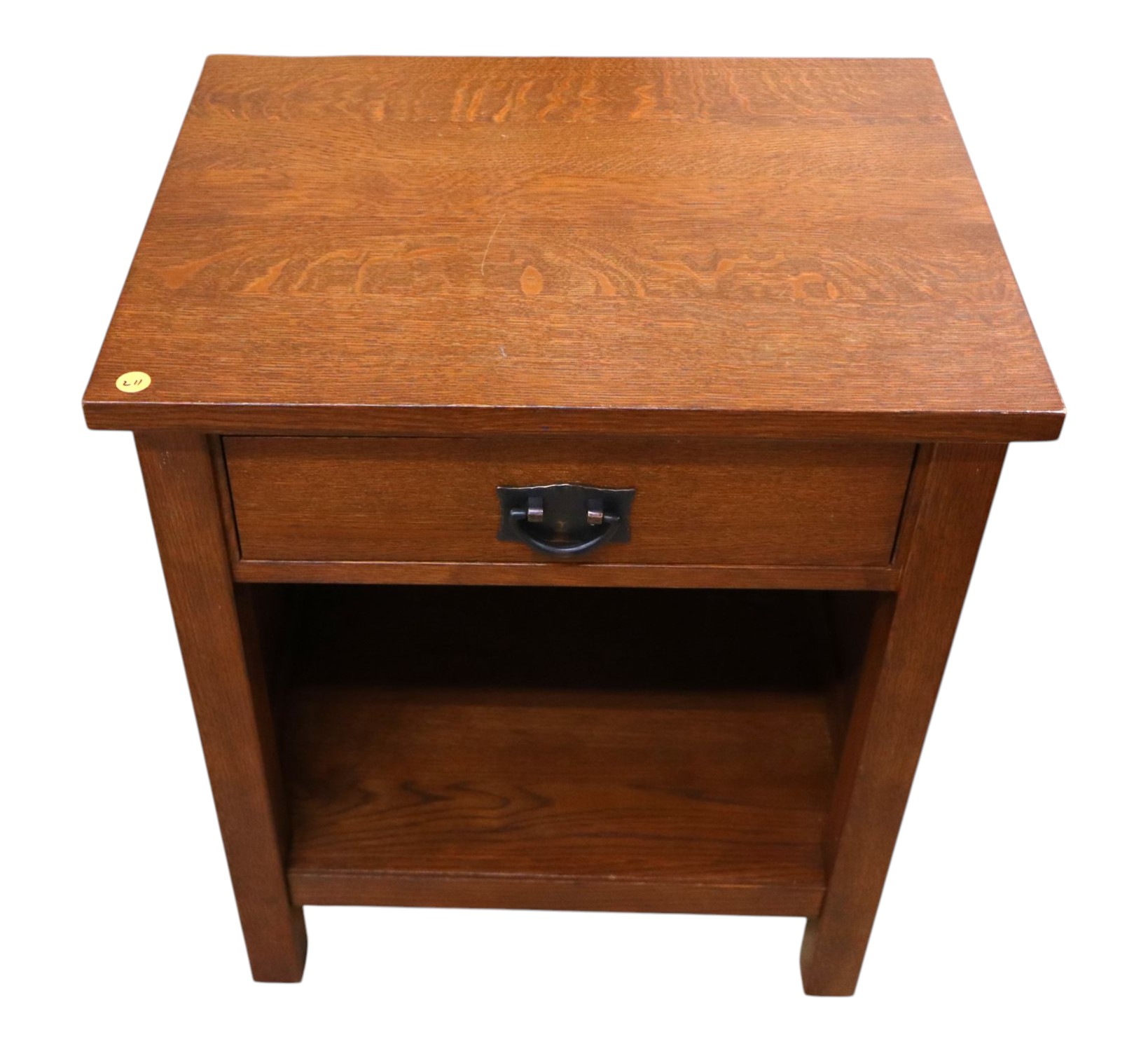Stickley mission oak one drawer side table