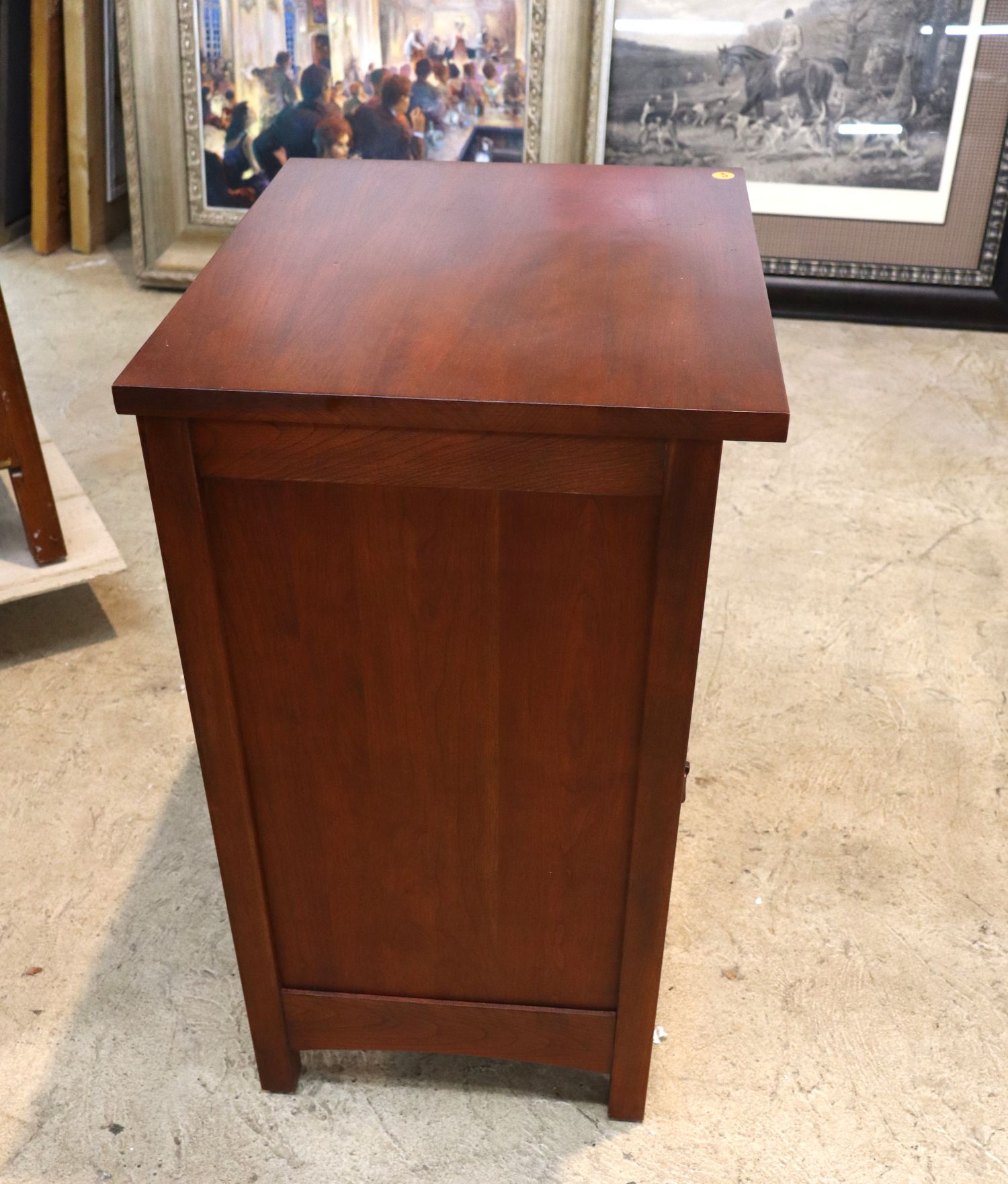 Stickley arts & crafts cherry side cabinet, orig.