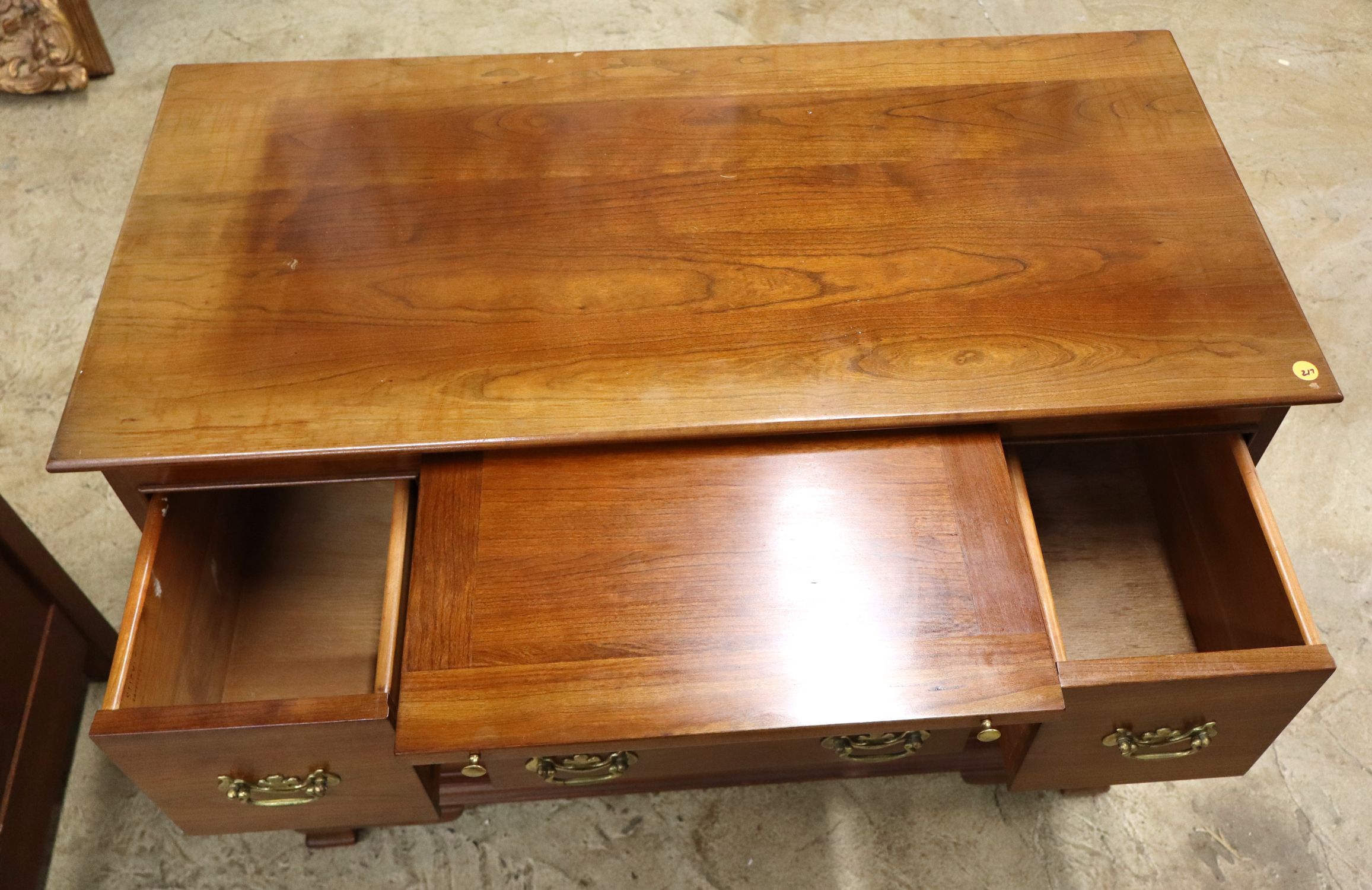 Vintage Stickley solid cherry chest w/pull out tray