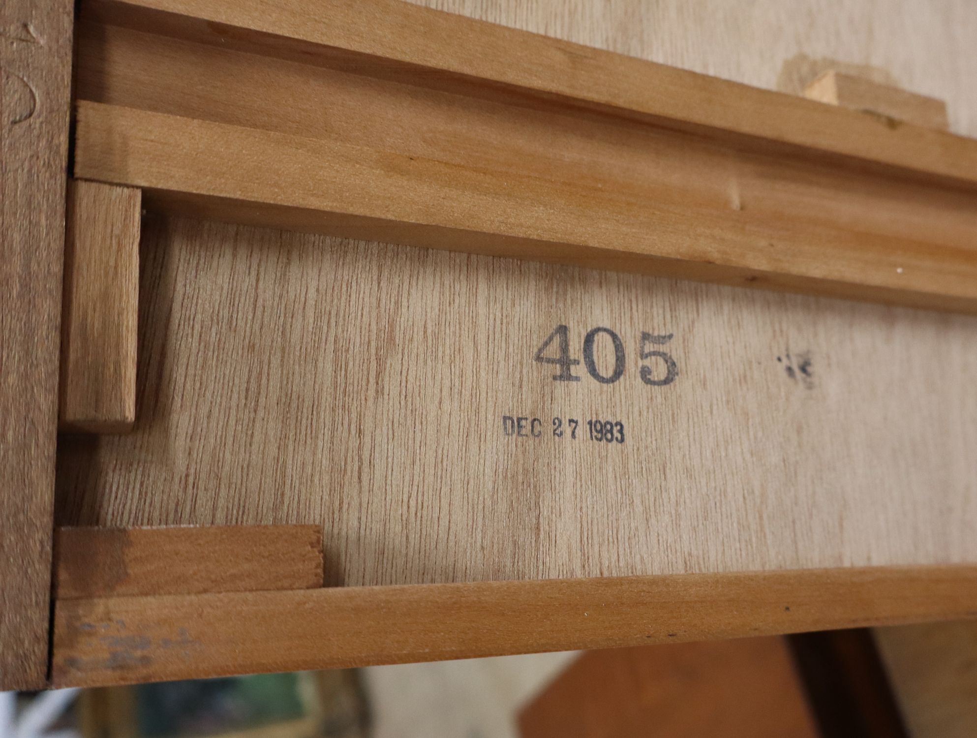 Vintage Stickley solid cherry chest w/pull out tray