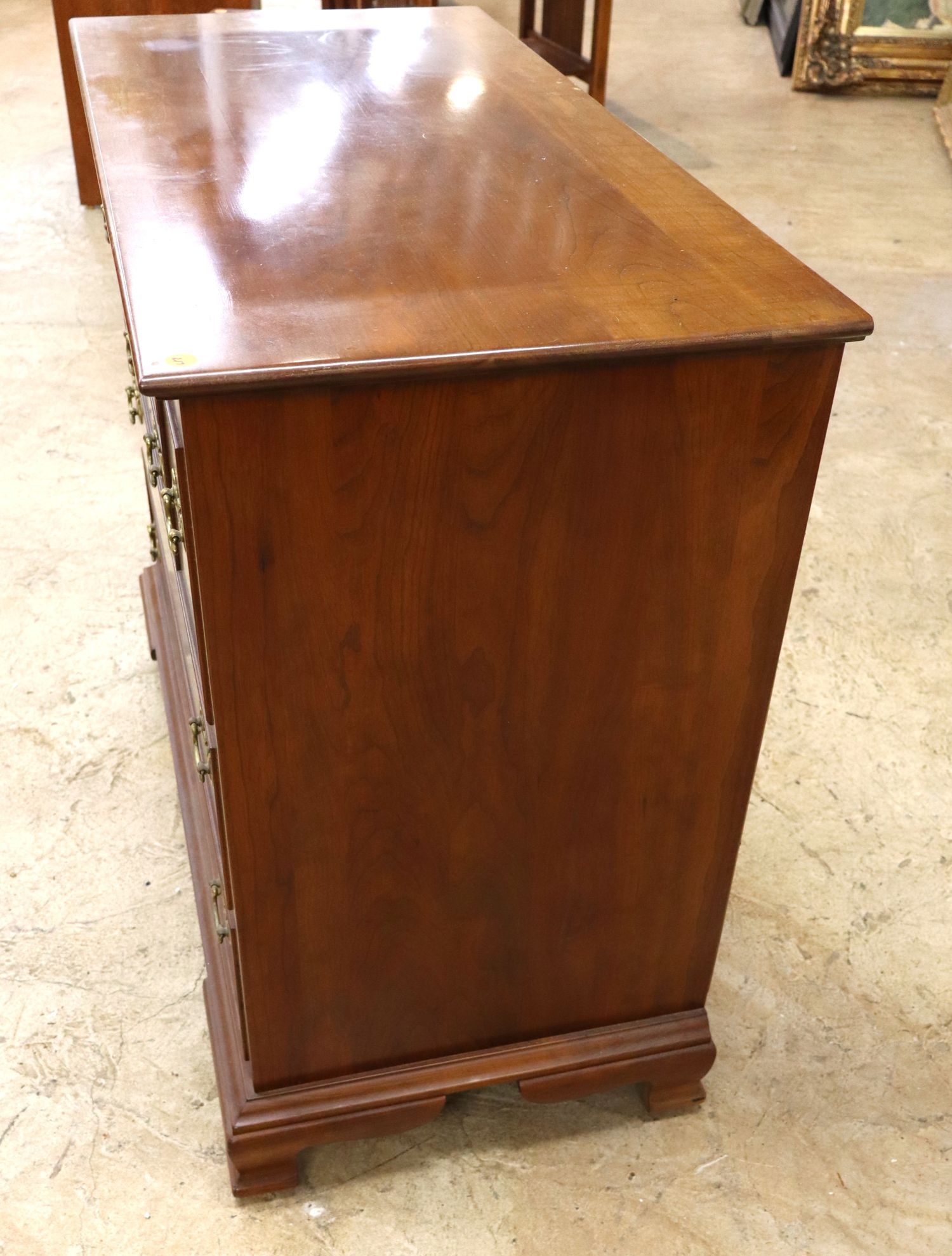 Vintage Stickley solid cherry chest w/pull out tray