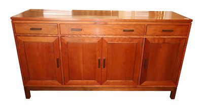 Stickley Highlands Cherry 3-Drawer 4-Door Buffet. Stickley Highlands Collection solid cherry 3 