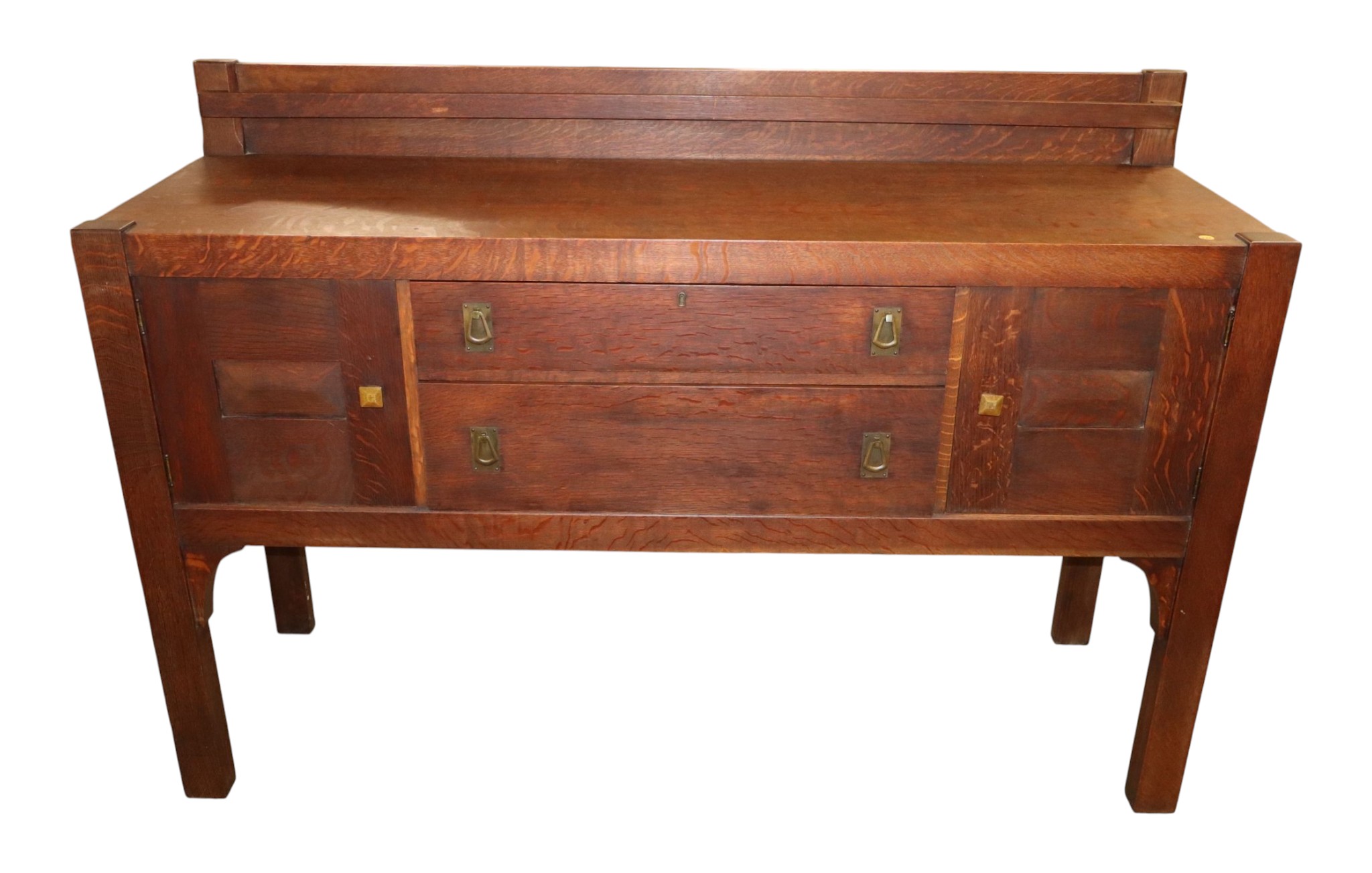 Life Time Mission Oak Open Plate Rack Buffet