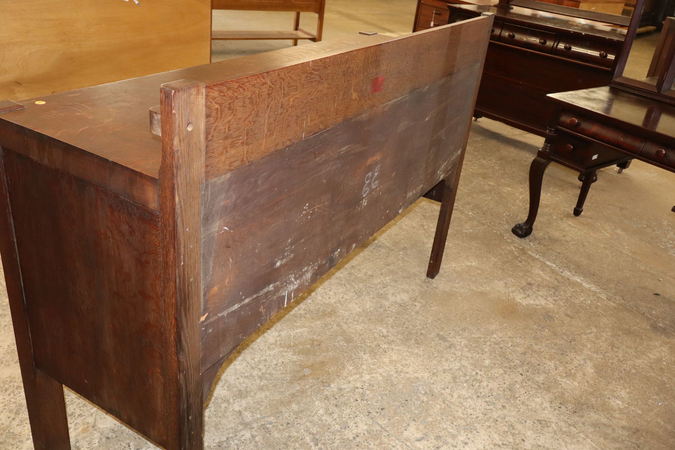 Life Time Mission Oak Open Plate Rack Buffet