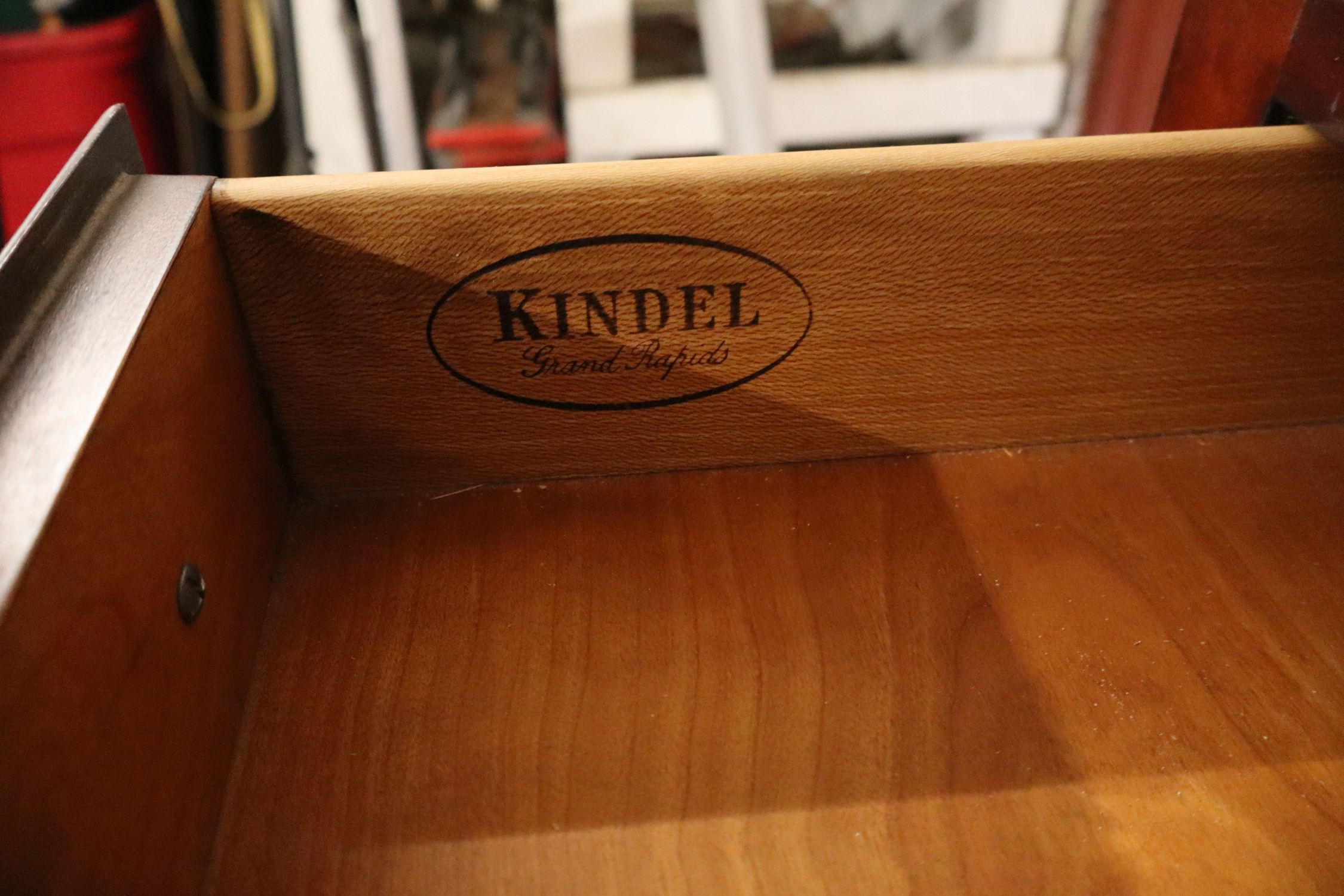 Kindel Cherry Queen Anne 11-Drawer Highboy