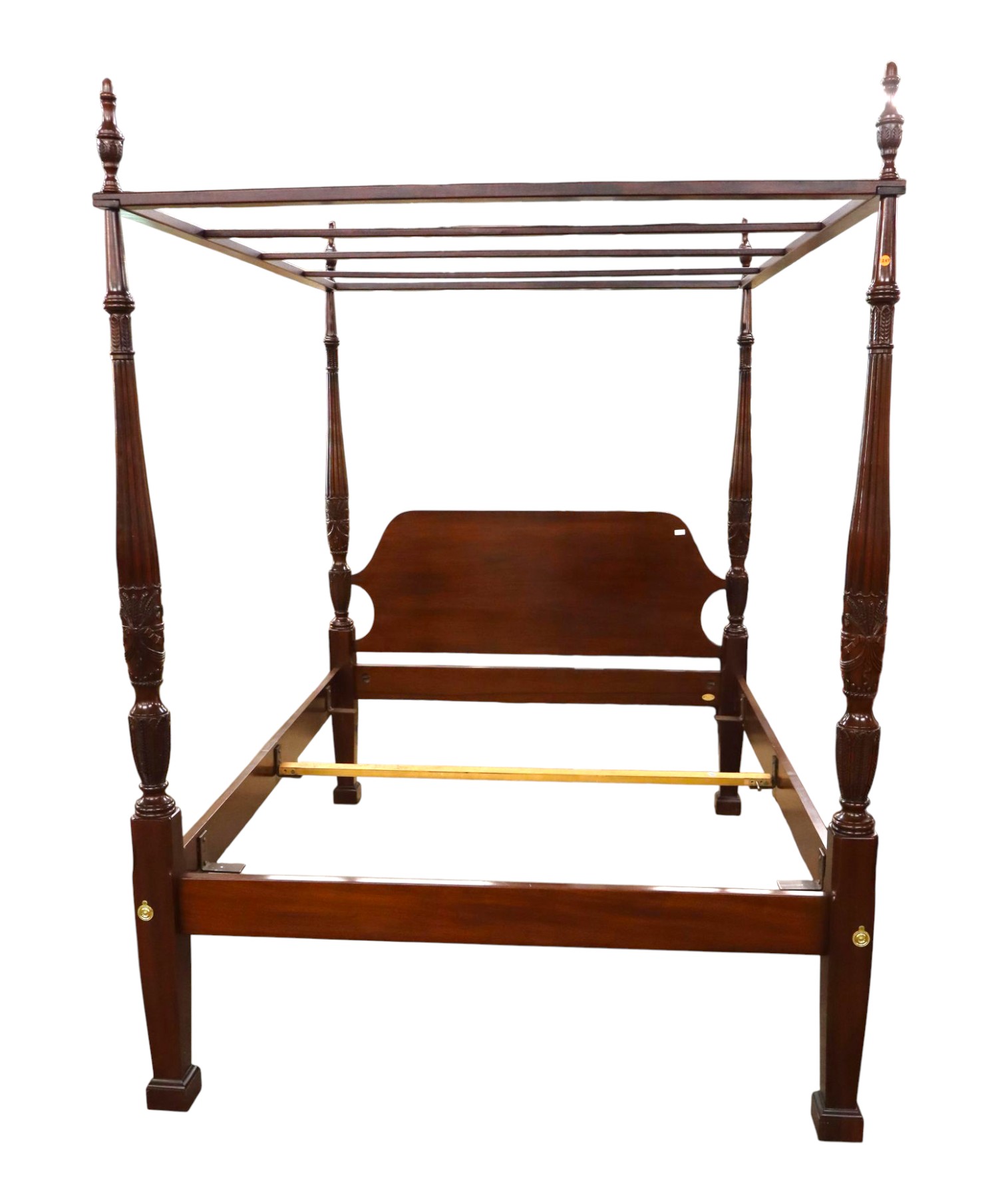 Councill Mahogany Queen Full Canopy Poster Bed