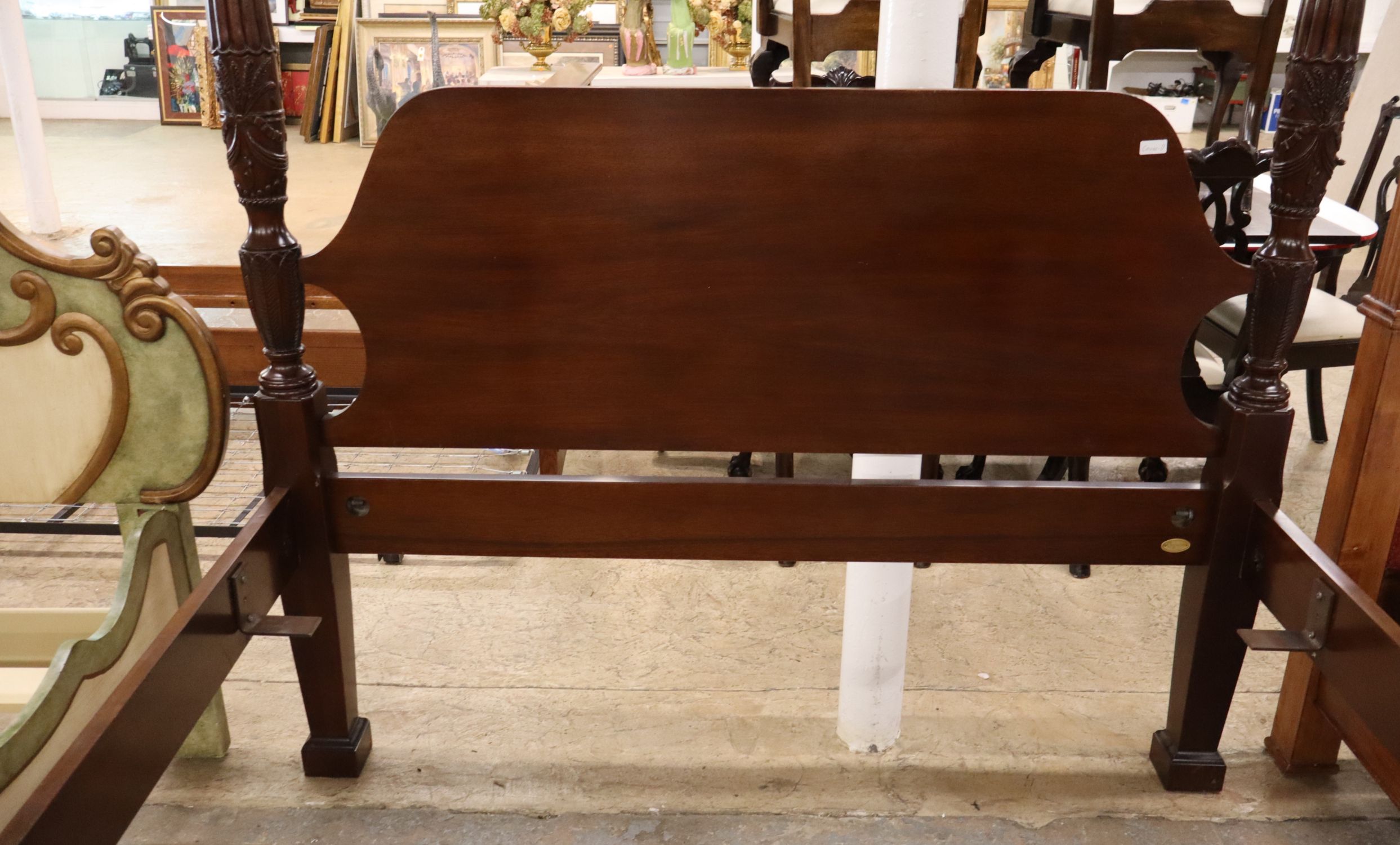 Councill Mahogany Queen Full Canopy Poster Bed