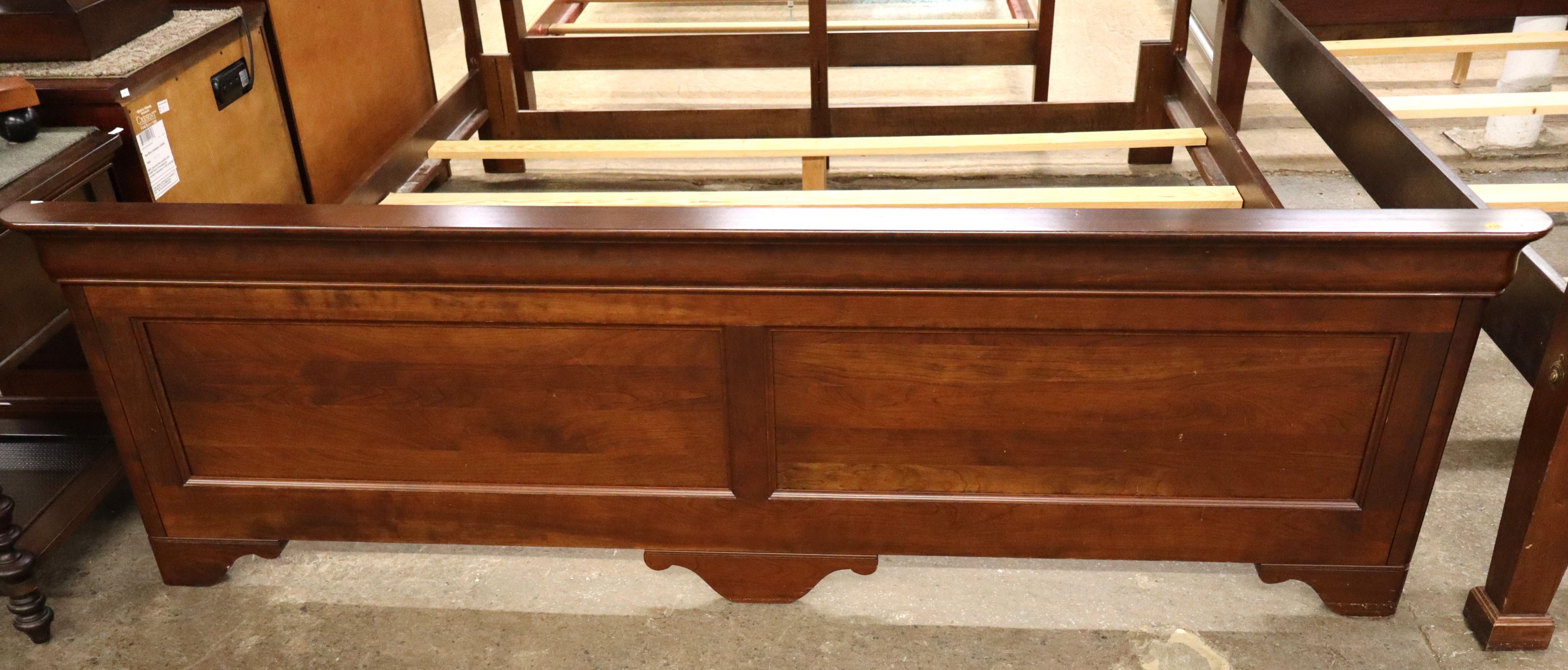 Traditional Cherry Country King Paneled Bed