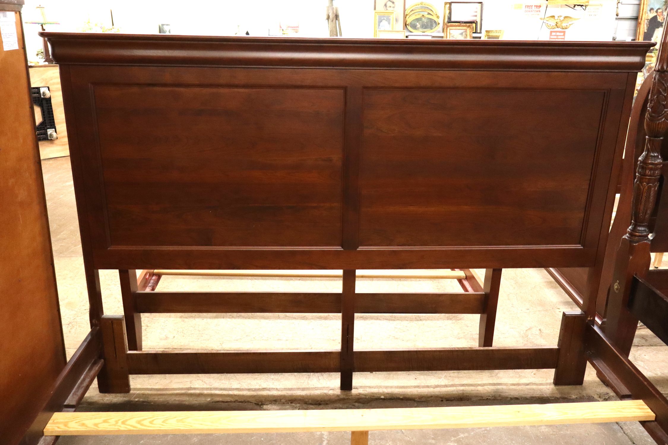 Traditional Cherry Country King Paneled Bed