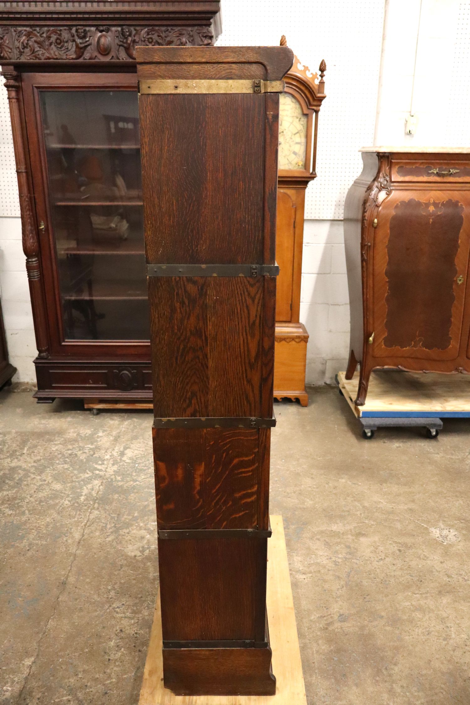 Globe Wernicke 4-Stack Oak Barrister Bookcase