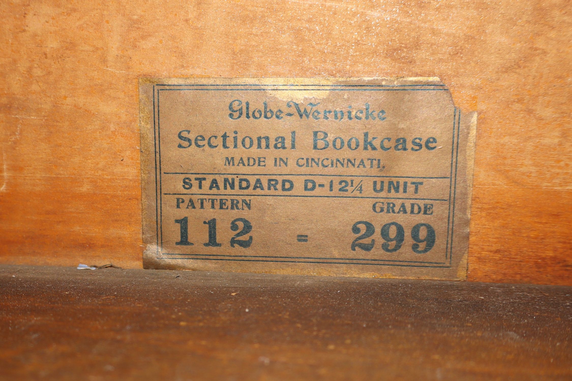 Globe Wernicke 4-Stack Oak Barrister Bookcase
