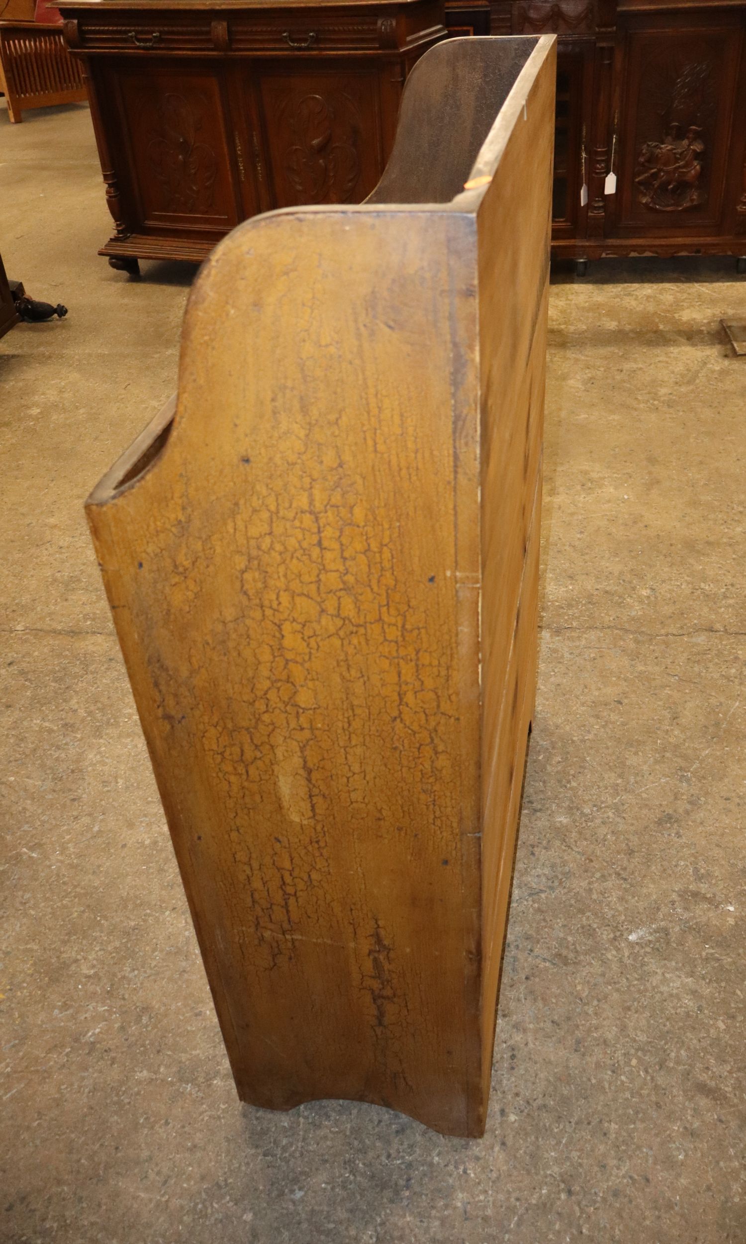 Antique Primitive Dry Sink Mustard Grain Paint