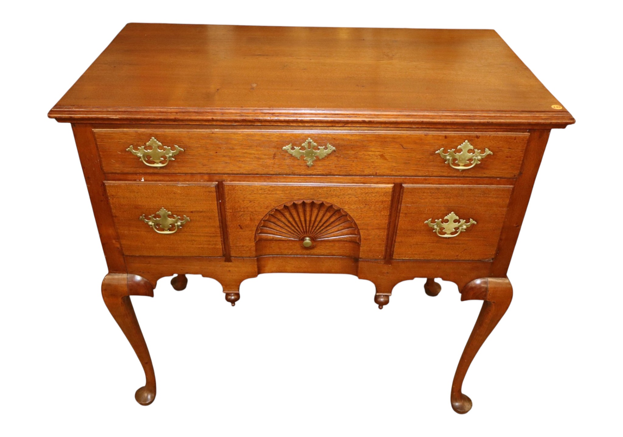 QA Shell Carved Mahogany Lowboy Circa. 1780-1820's