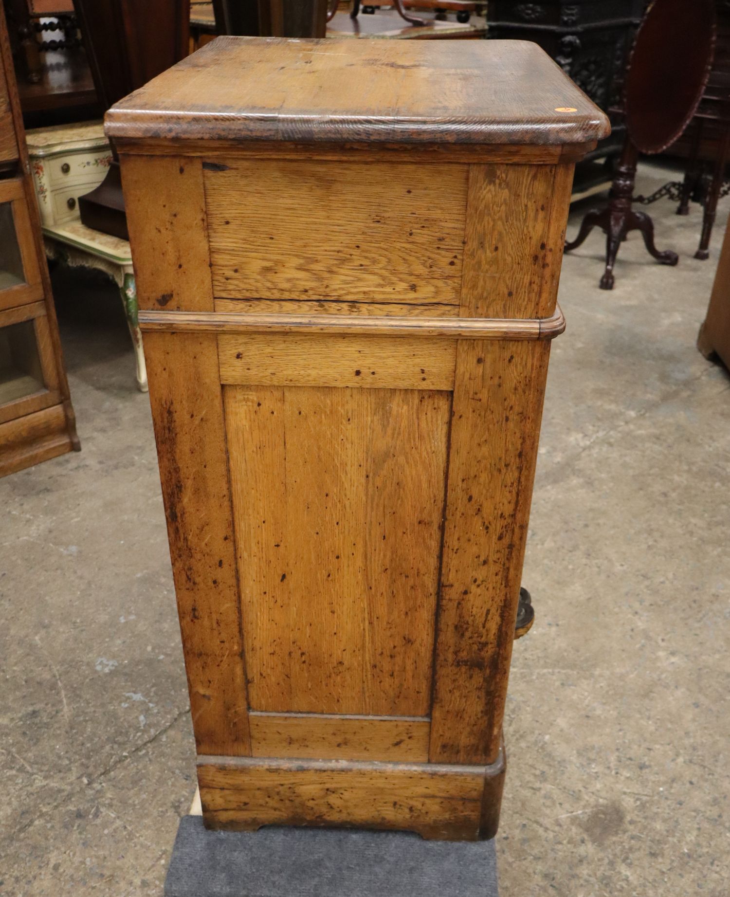 Rare Antique Oak 2-Drawer Book Press