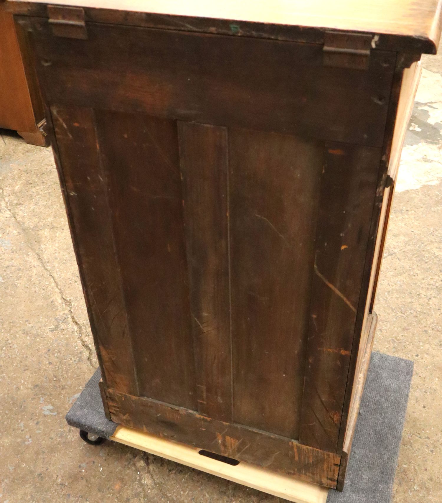 Rare Antique Oak 2-Drawer Book Press