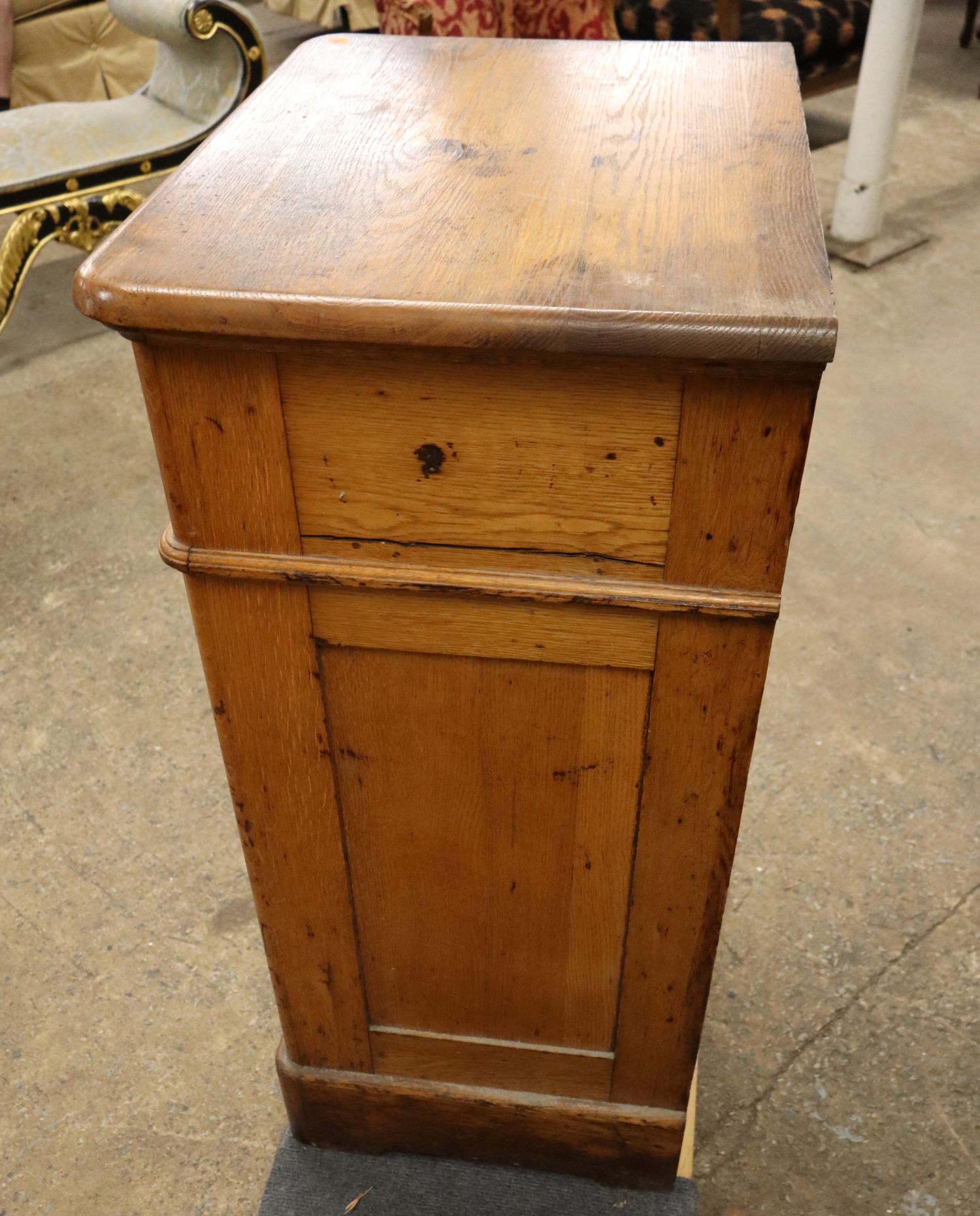 Rare Antique Oak 2-Drawer Book Press