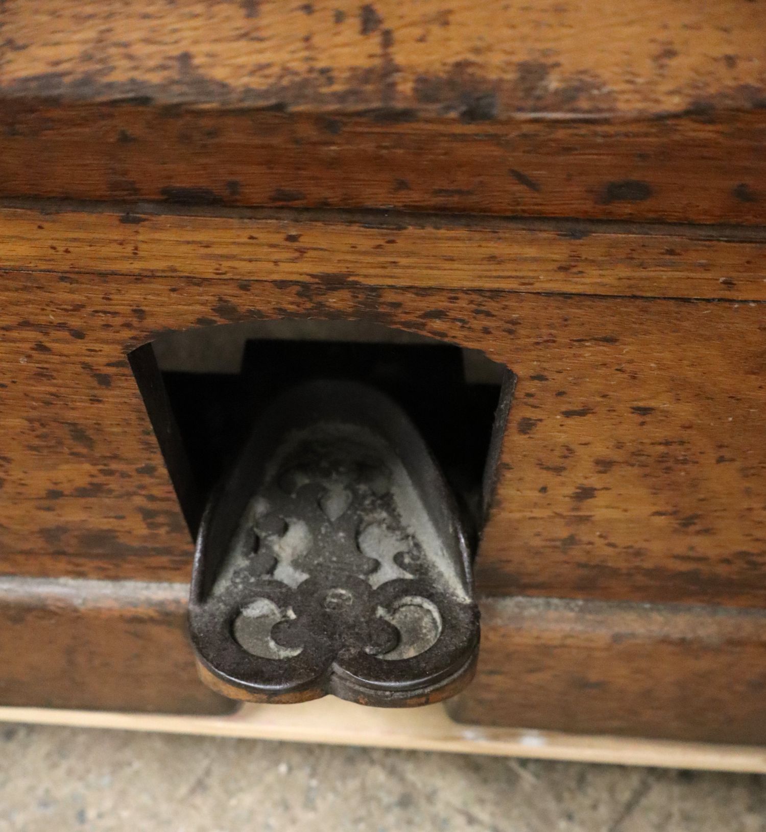 Rare Antique Oak 2-Drawer Book Press