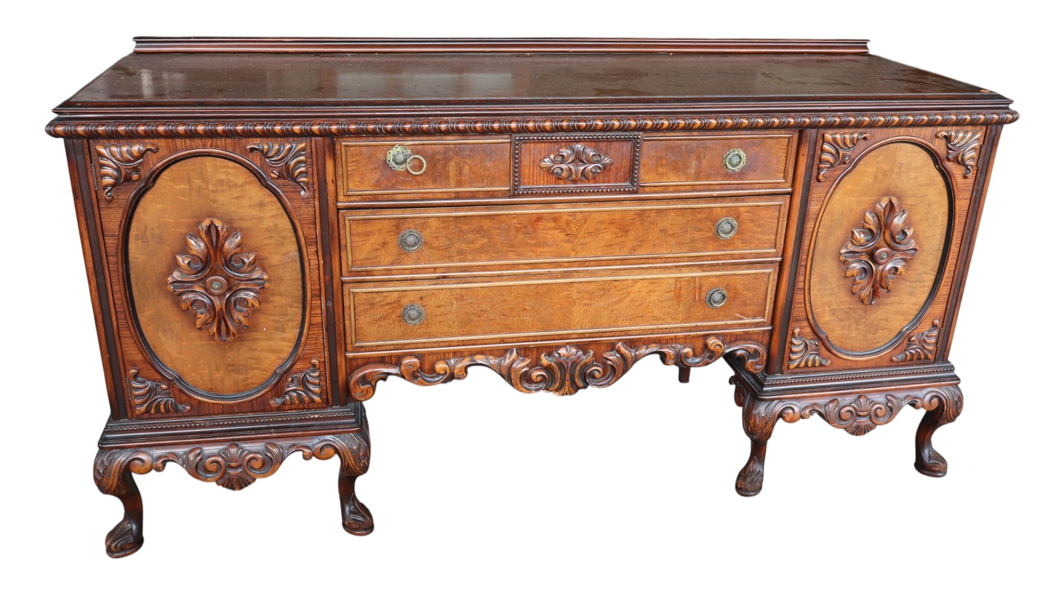 JB Van Sciver Walnut 3-Drawer 2-Door Buffet
