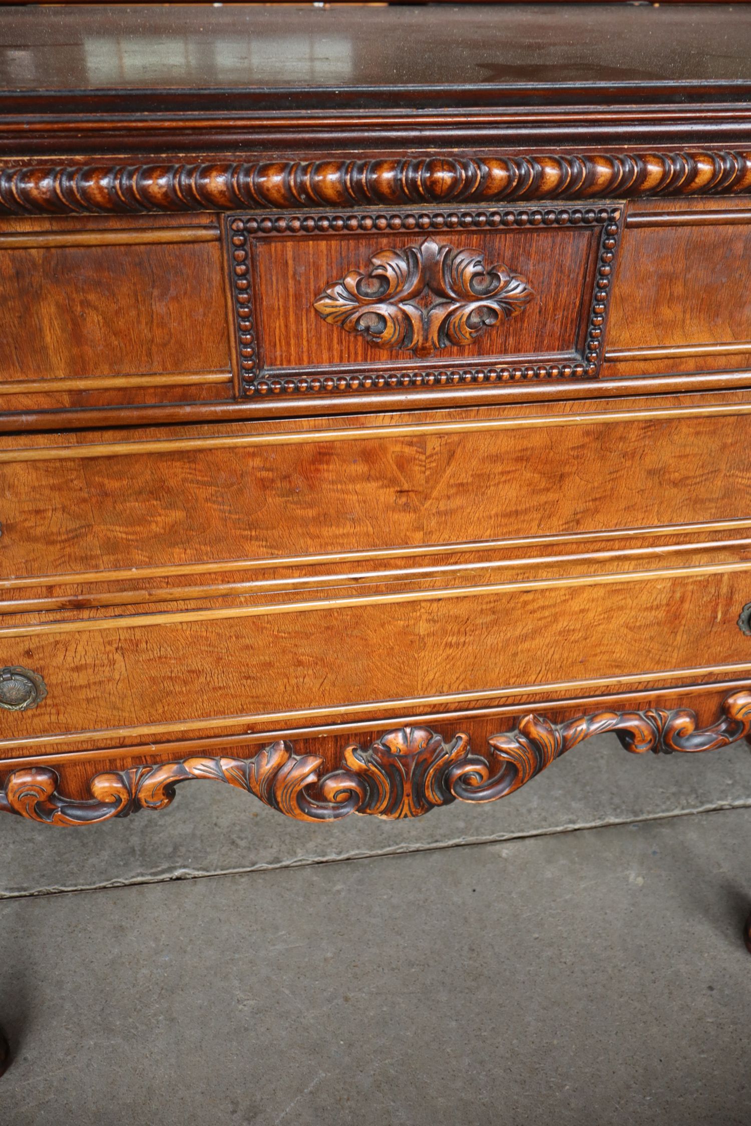 JB Van Sciver Walnut 3-Drawer 2-Door Buffet