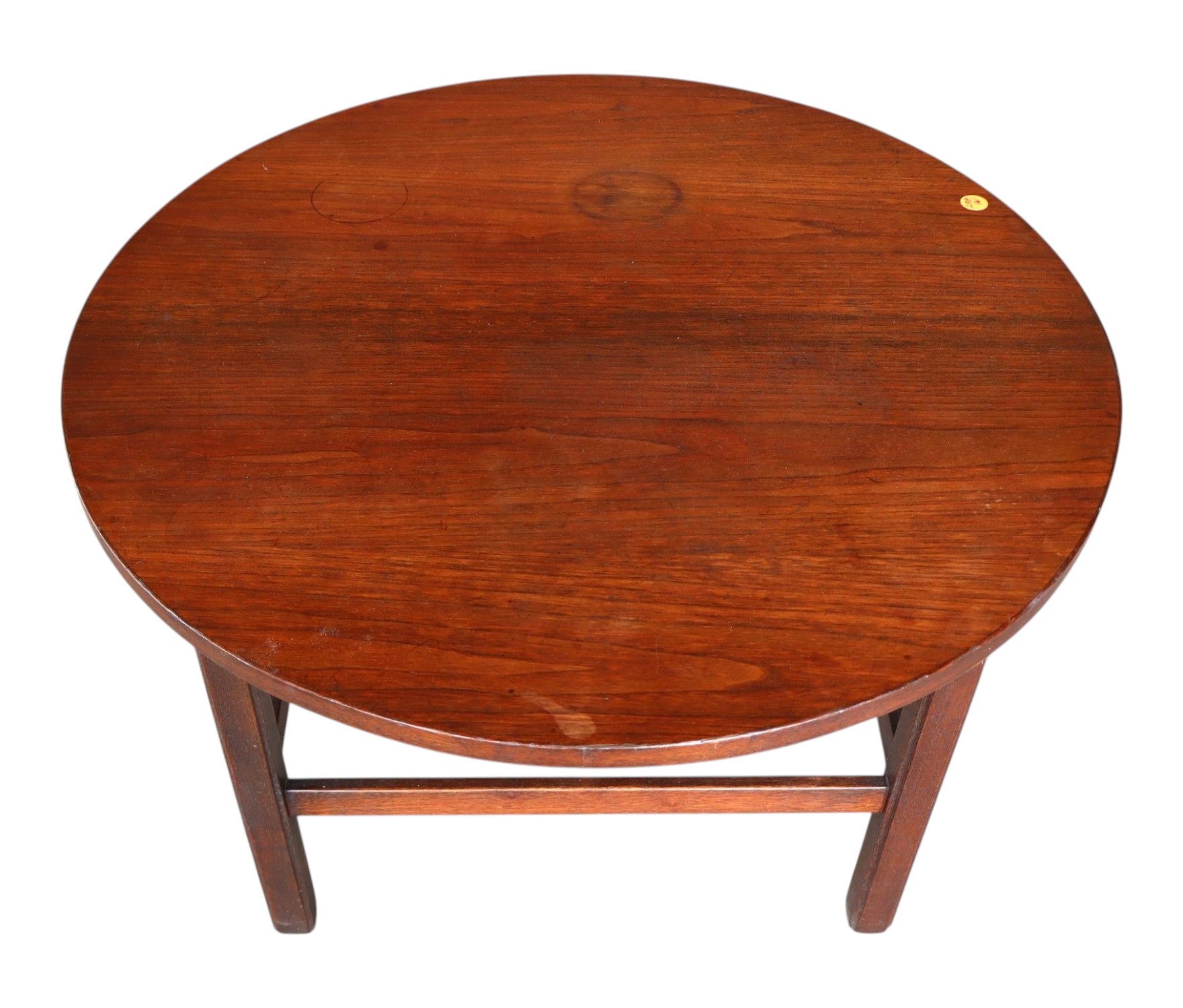 MCM Danish Walnut 26" Round Side Table Original
