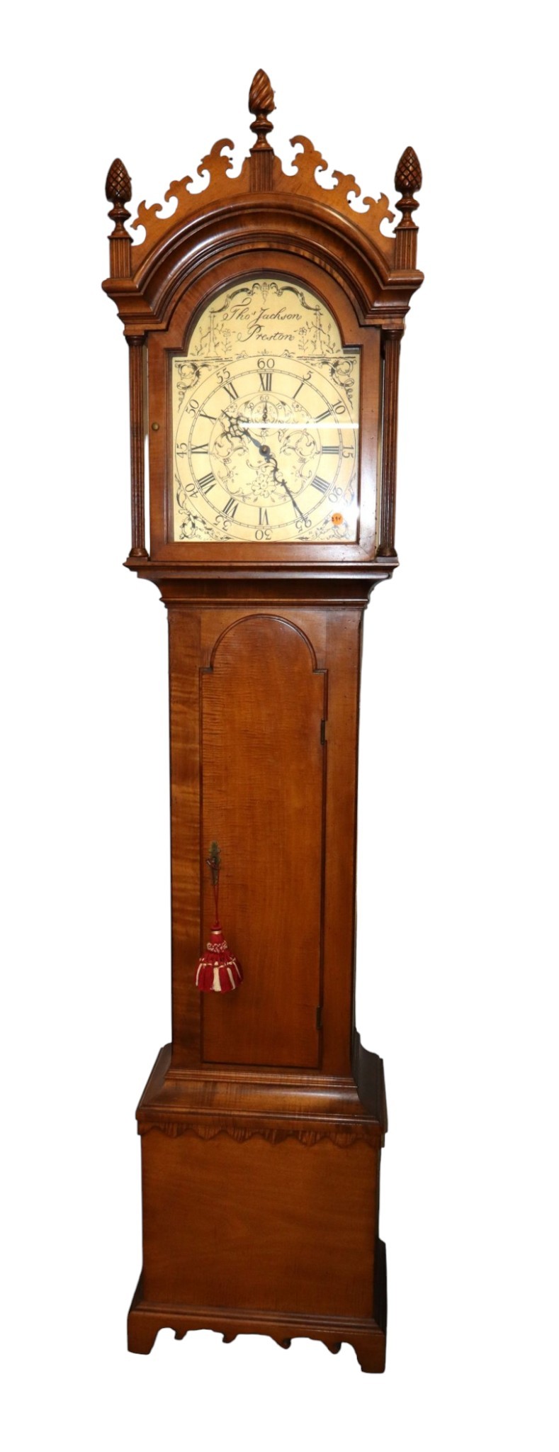 Thos. Jackson Preston Tiger Maple Clock Replica