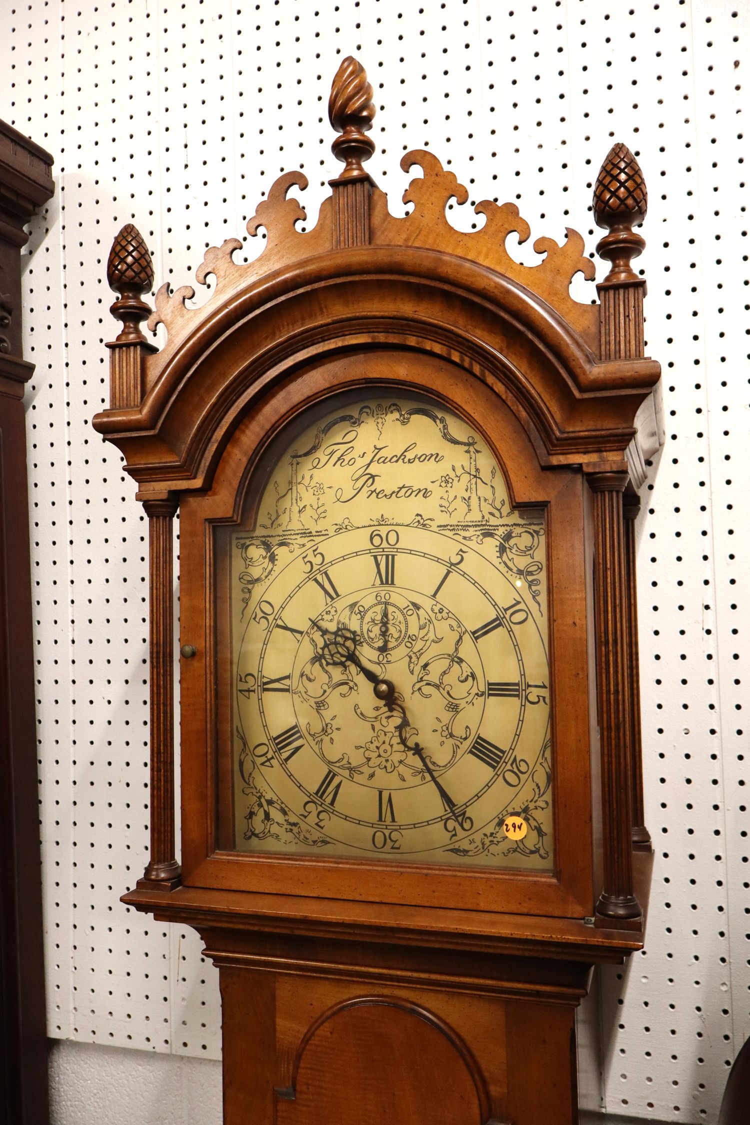 Thos. Jackson Preston Tiger Maple Clock Replica