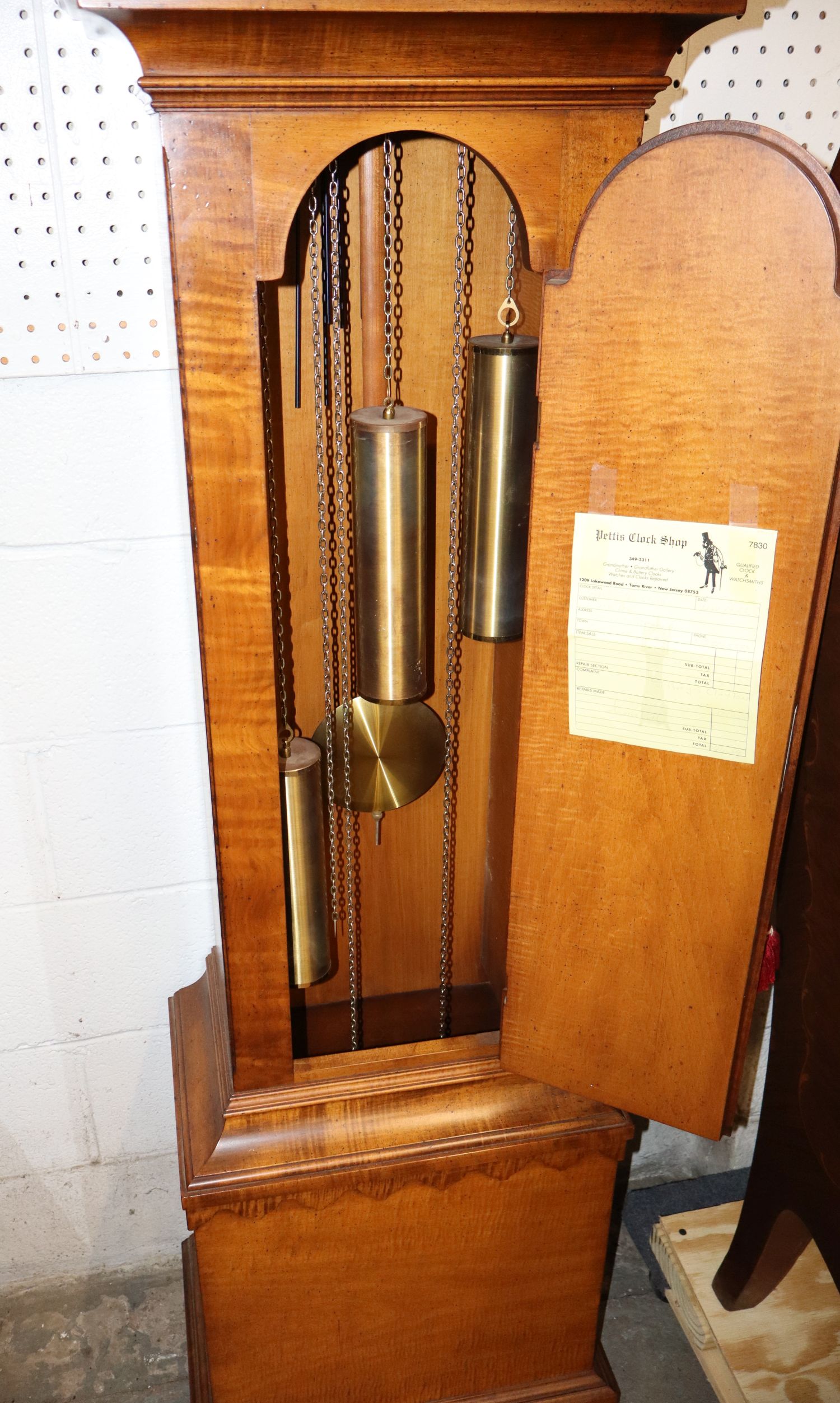 Thos. Jackson Preston Tiger Maple Clock Replica