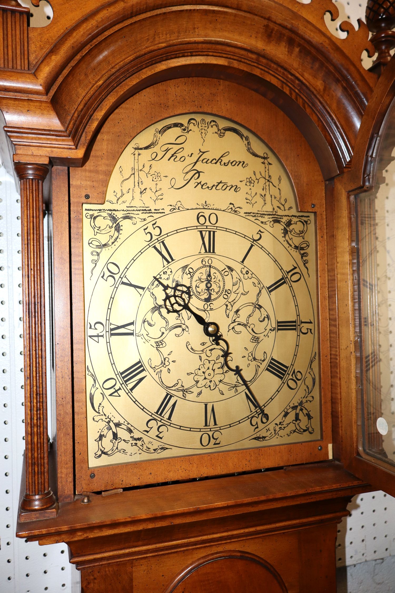 Thos. Jackson Preston Tiger Maple Clock Replica
