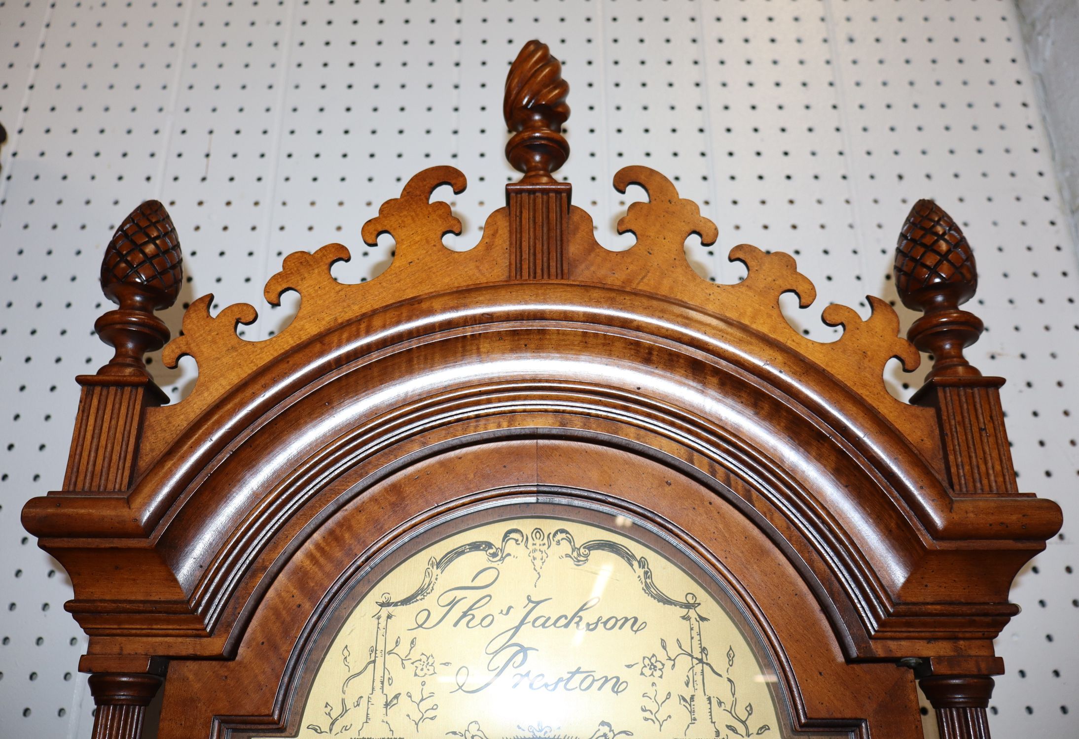 Thos. Jackson Preston Tiger Maple Clock Replica