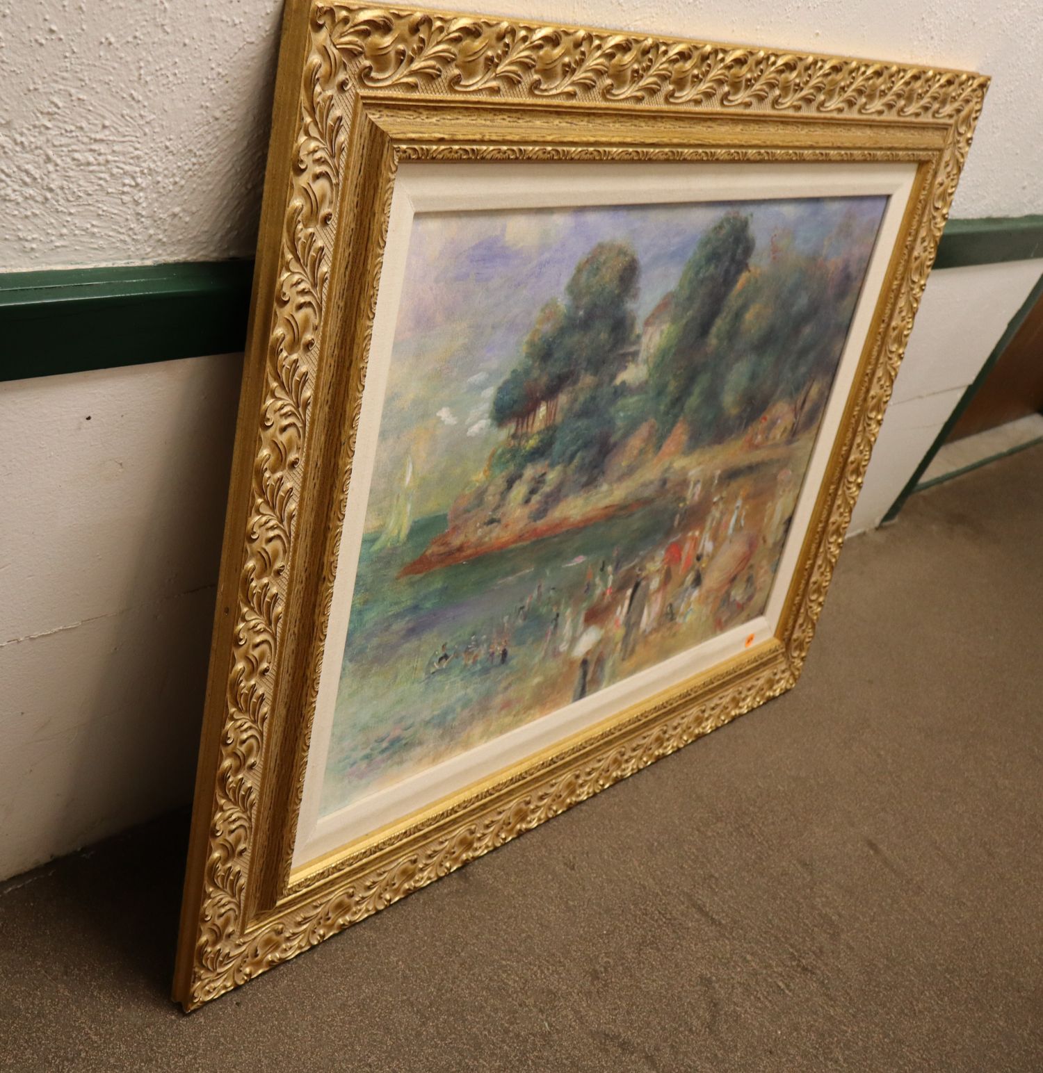 Renoir Beach at Pornic Framed Giclee Print Art