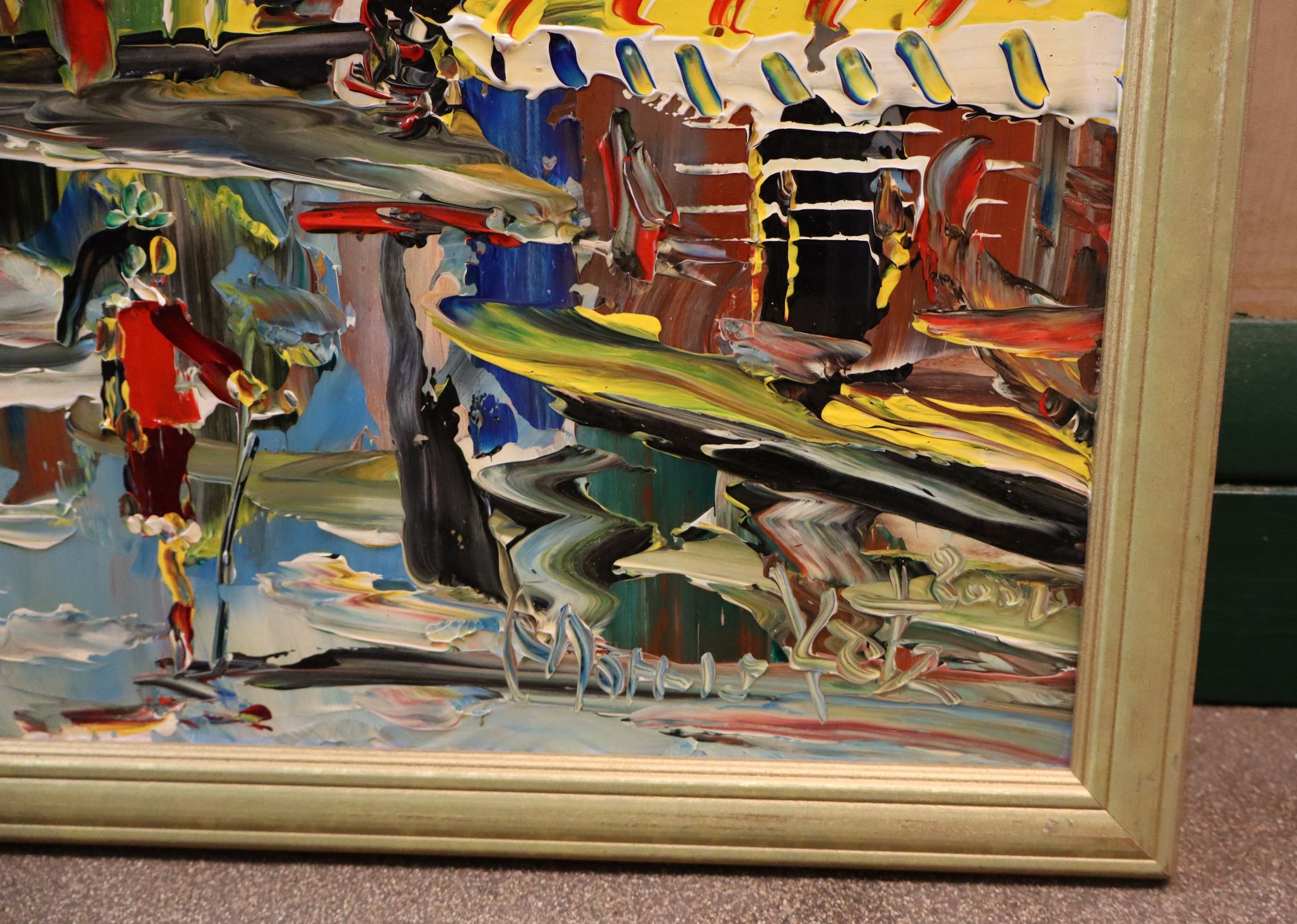 Morris Katz Original Oil Painting Paris Street Art