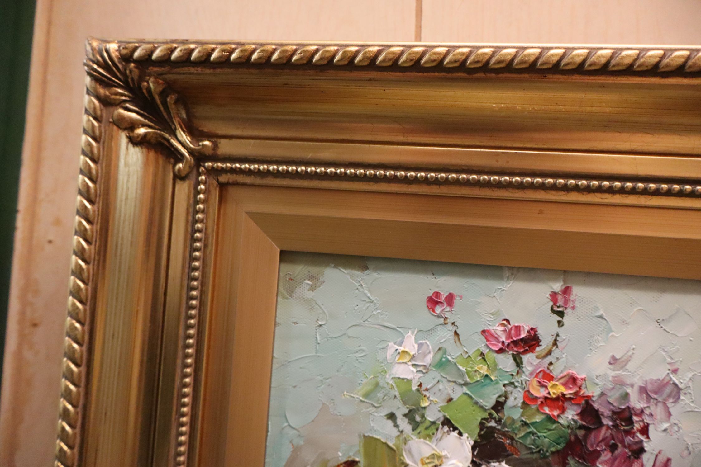 H.Gailey Original Roses Still Life Oil Painting