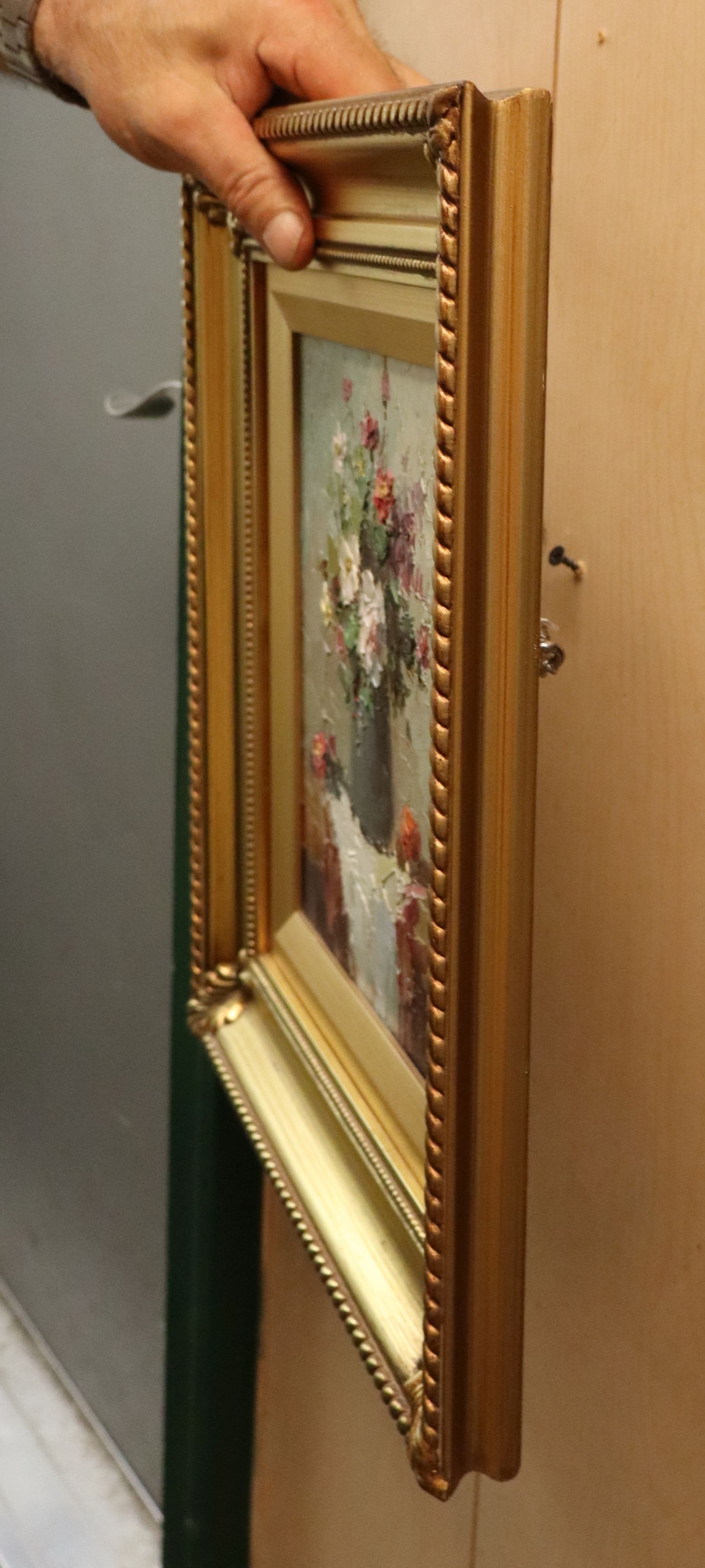 H.Gailey Original Roses Still Life Oil Painting