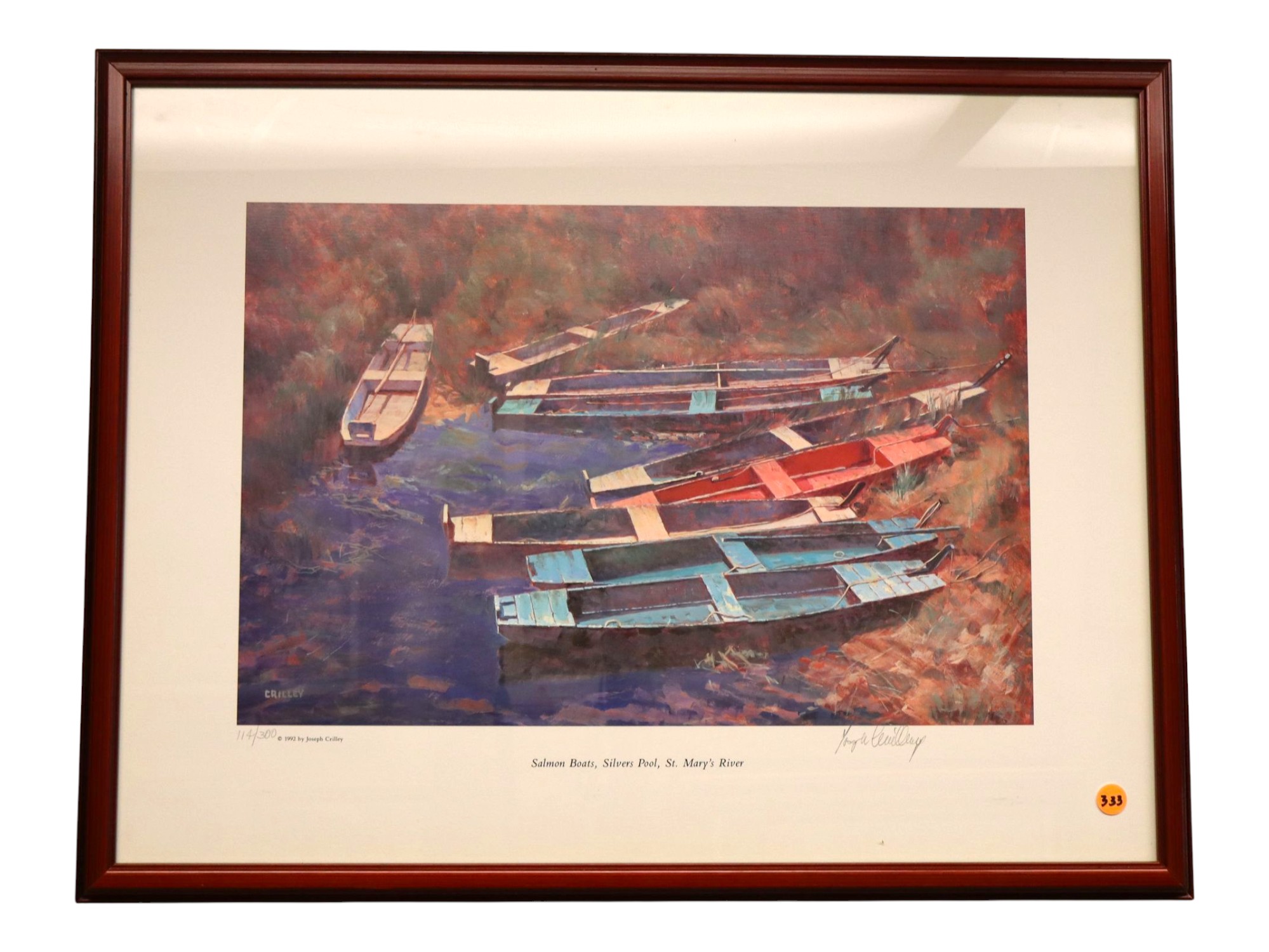 Joseph Crilley Signed Ltd Ed Print Salmon Boats