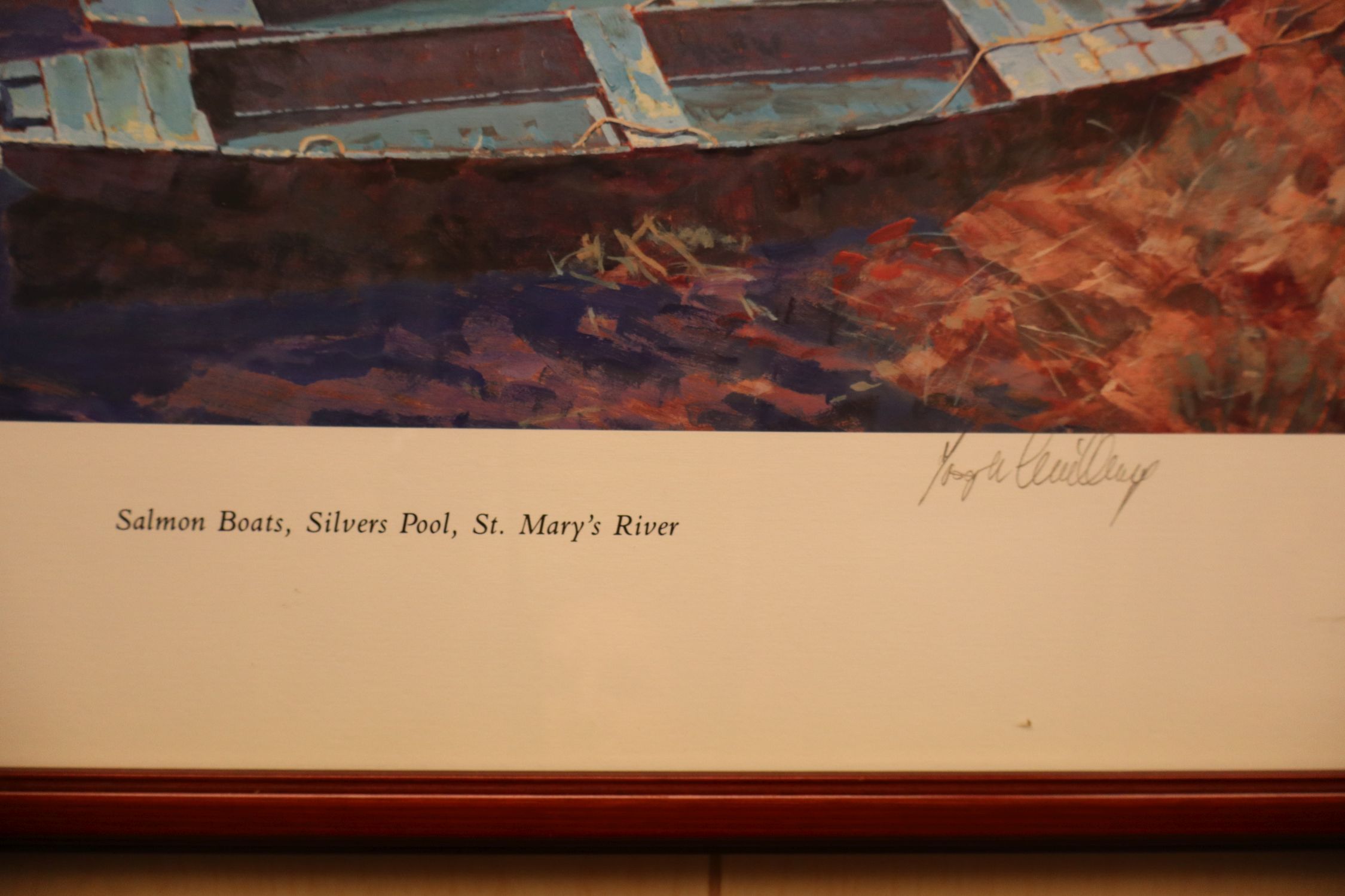 Joseph Crilley Signed Ltd Ed Print Salmon Boats