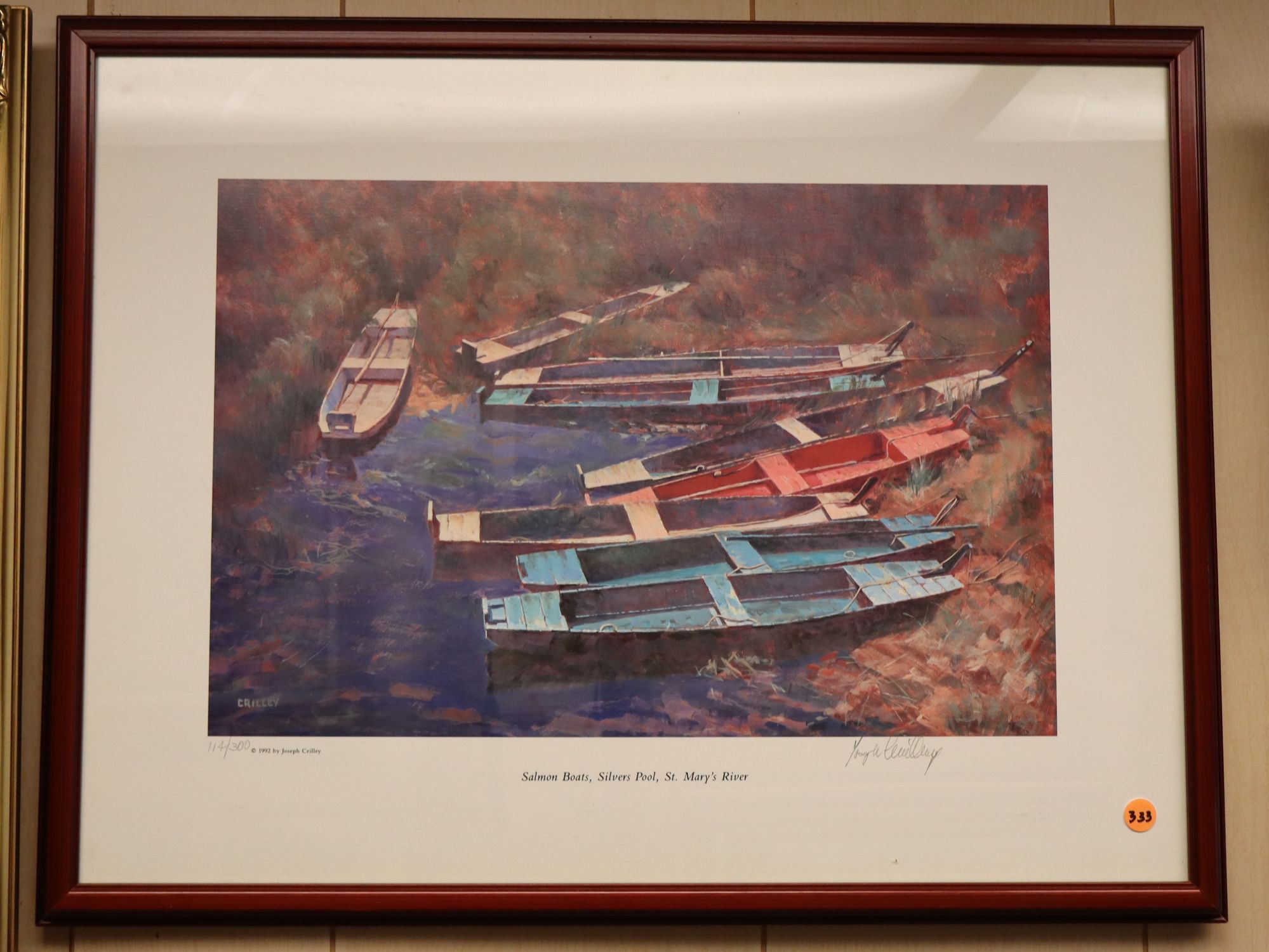 Joseph Crilley Signed Ltd Ed Print Salmon Boats