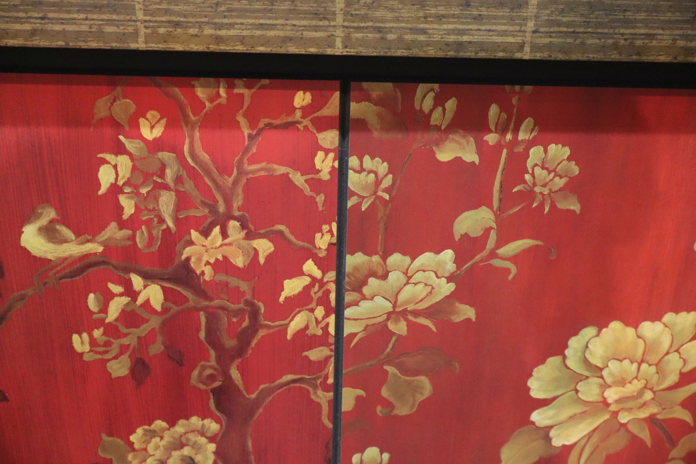 Asian Inspired 3-Panel Chinoiserie Wall Plaque