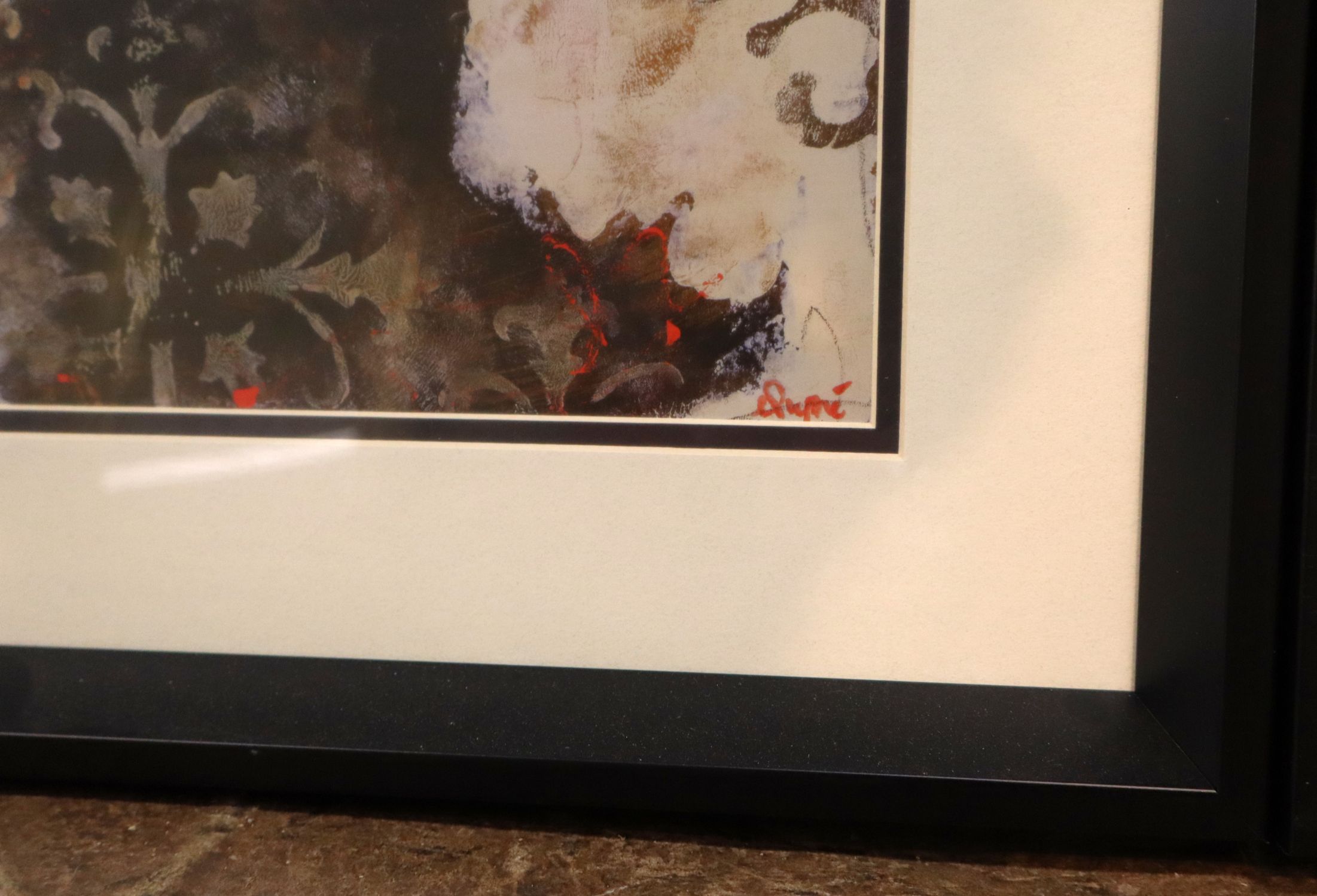 Pair Dupre Signed Ballroom Dancer Framed Prints