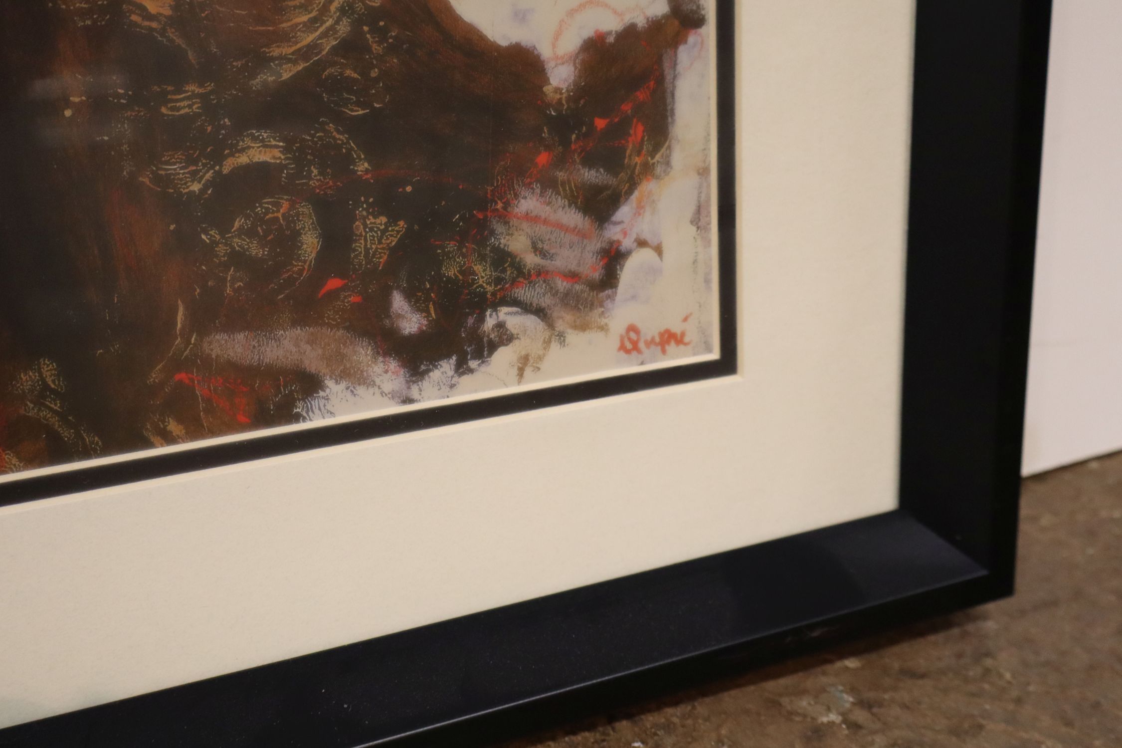 Pair Dupre Signed Ballroom Dancer Framed Prints