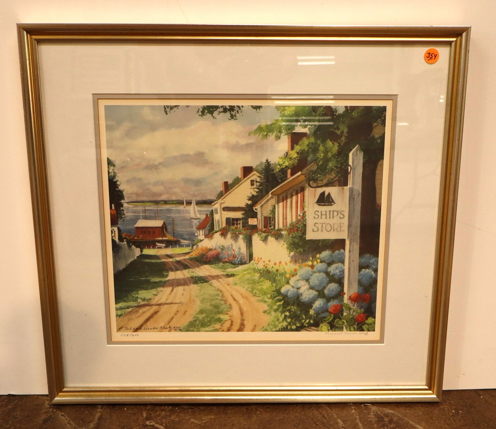 Mildred Sands Kratz Signed Print Ship Store 178/600