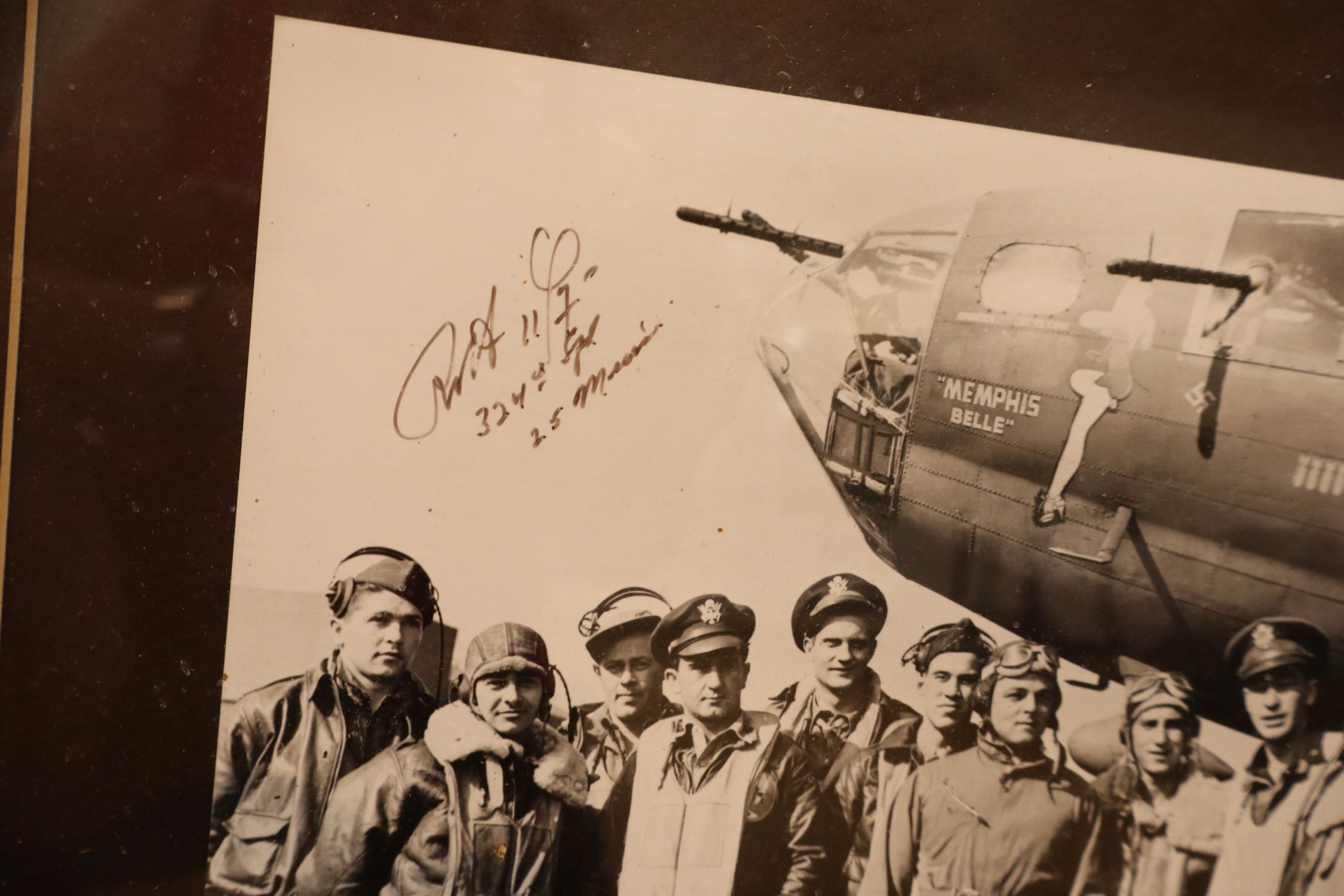Memphis Belle Signed Pilot Photo Frame w/COA