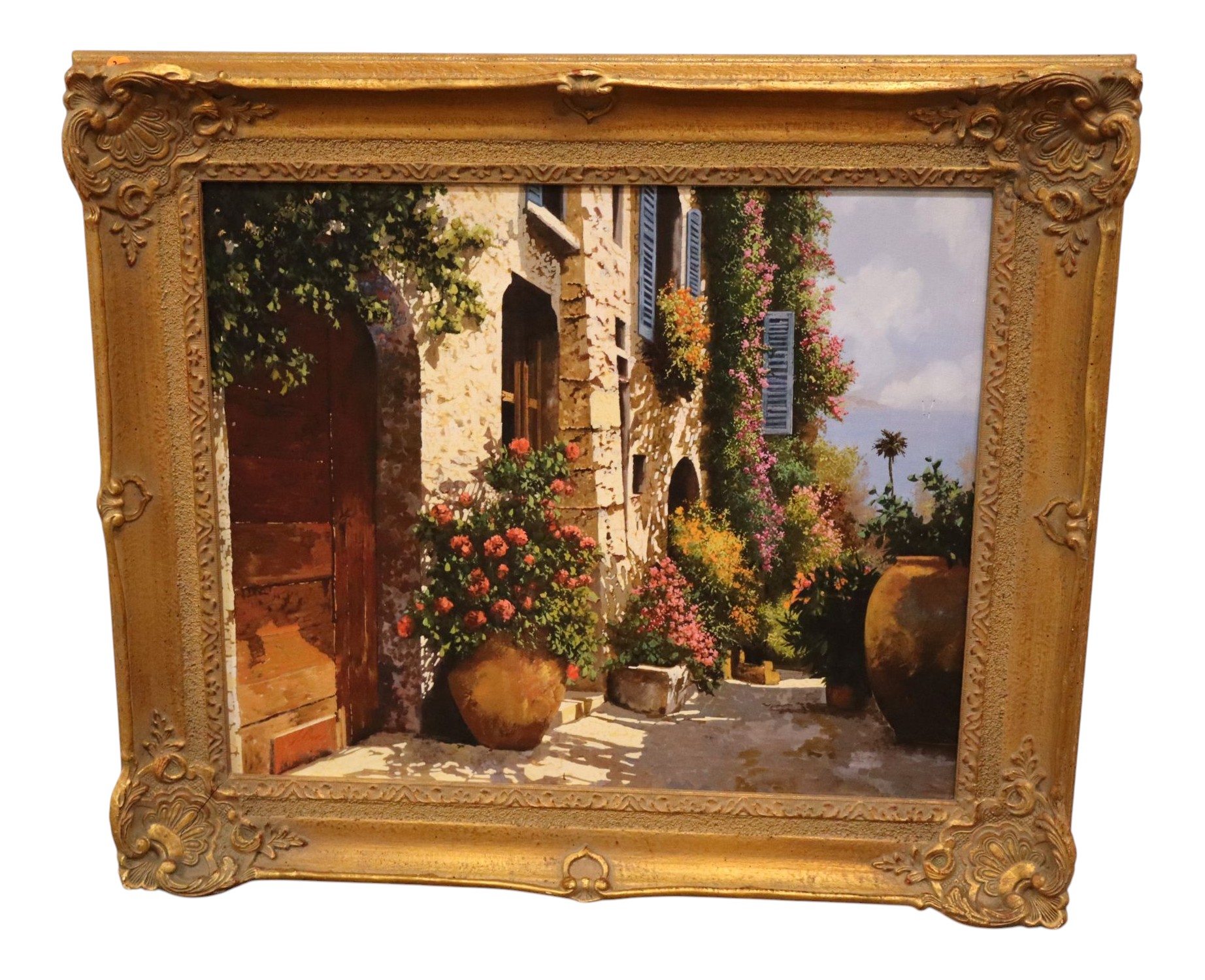 Guido Borelli La Bella Strada Signed Canvas Giclee
