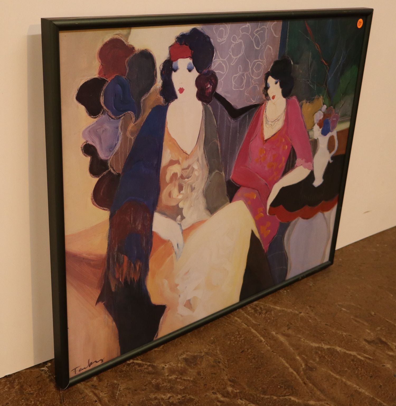 Itzchak Tarkay Seated Ladies Framed Art Print