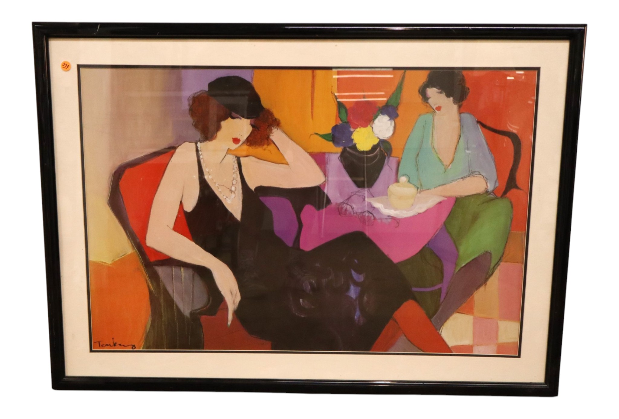 Itzchak Tarkay Afternoon Tea Framed Art Print