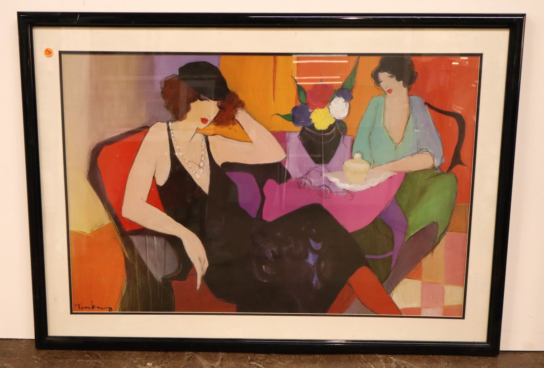 Itzchak Tarkay Afternoon Tea Framed Art Print