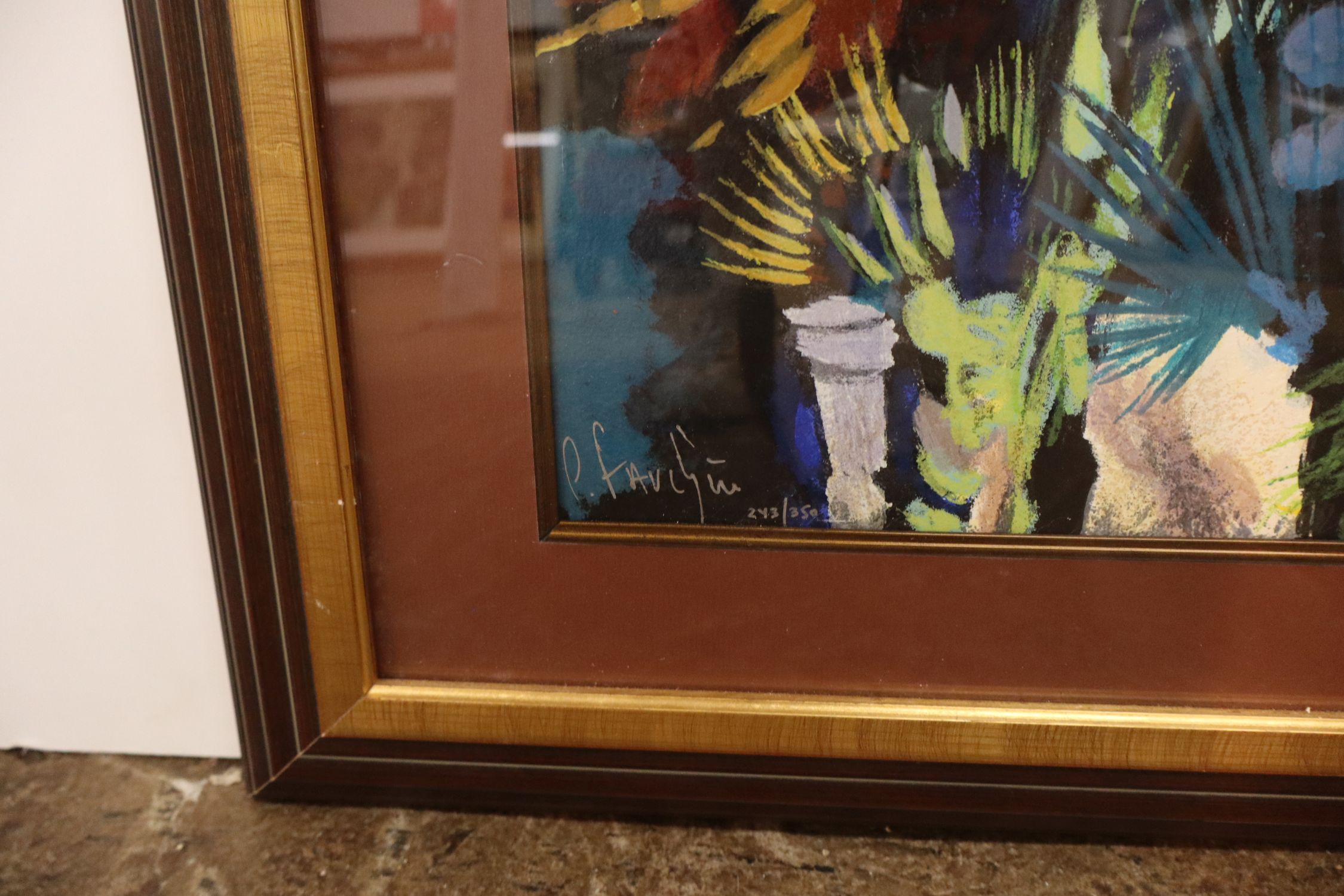 Claude Fauchere Signed Serigraph Symphony of Flowers