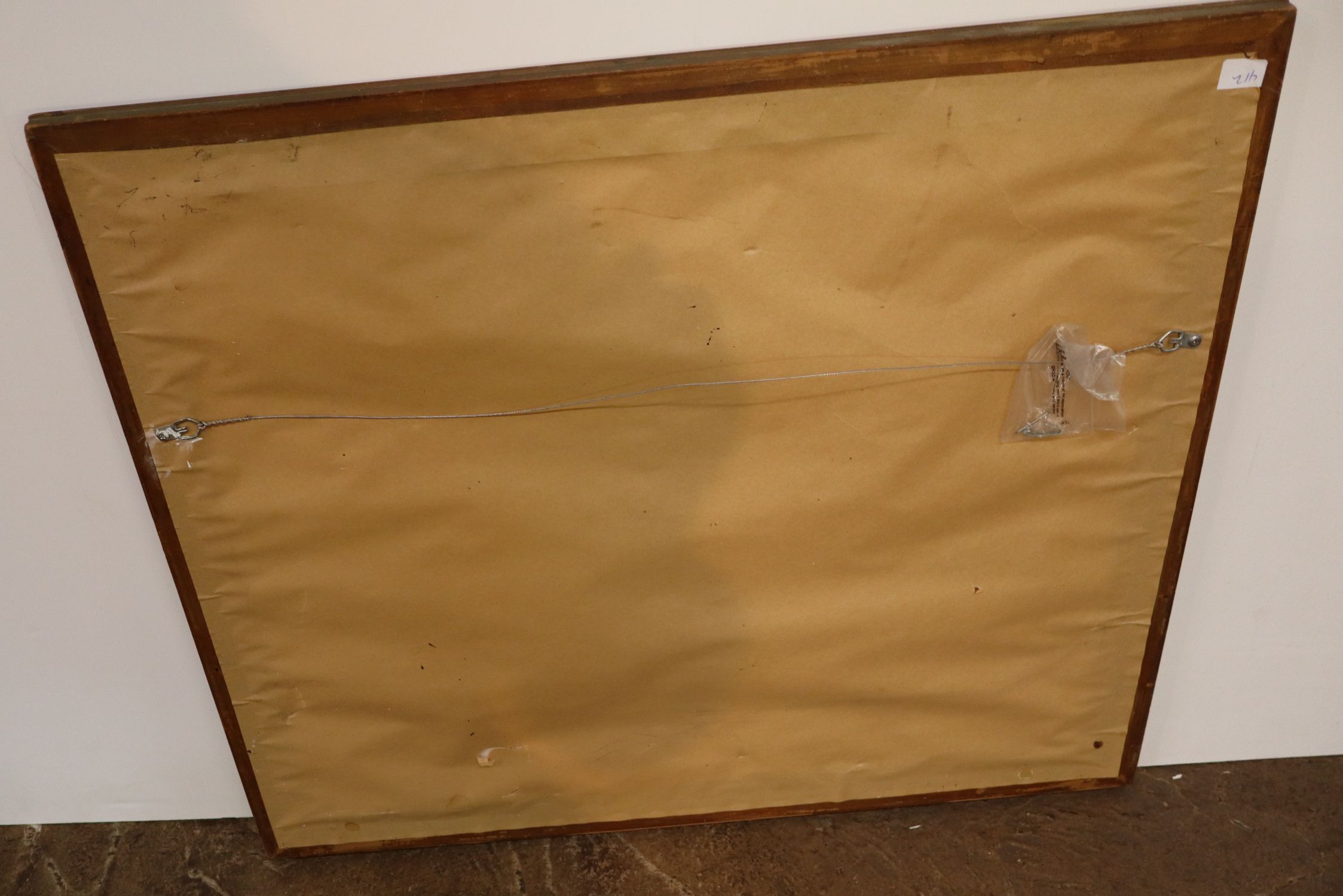 Antique 1790 Bigg Black Monday Print Engraving Frame